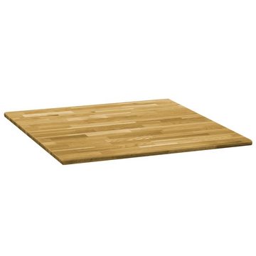 furnicato Tischplatte Eichenholz Massiv Quadratisch 23 mm 80x80 cm (1 St)