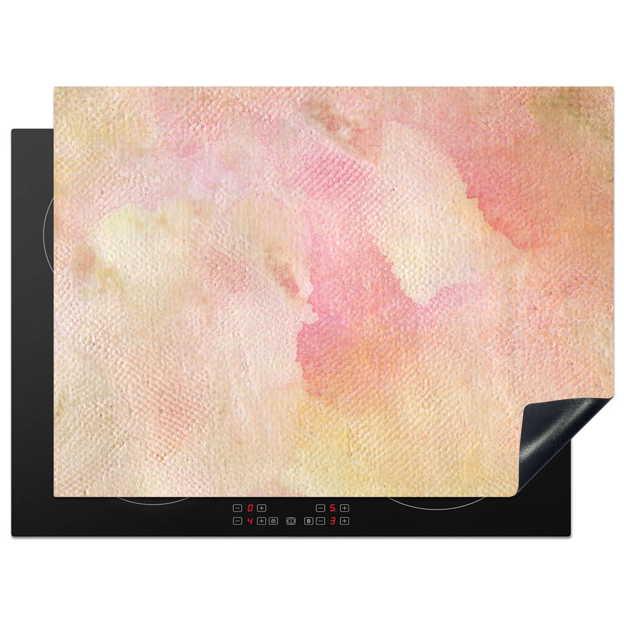 MuchoWow Herdblende-/Abdeckplatte Pastellfarben auf Papier, Vinyl, (1 tlg), 70x52 cm, Mobile Arbeitsfläche nutzbar, Ceranfeldabdeckung