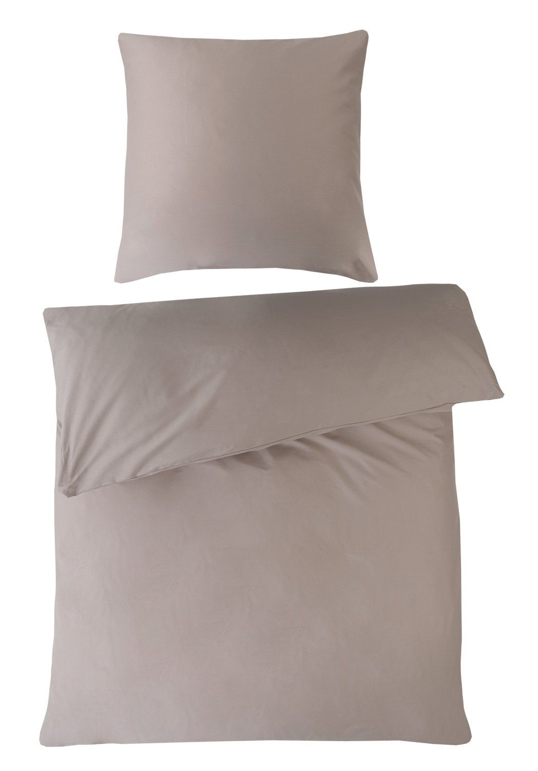 Kaeppel Bettwäsche JARI, Mako-Satin, Braun, 135 x 200 cm, Baumwolle günstig online kaufen