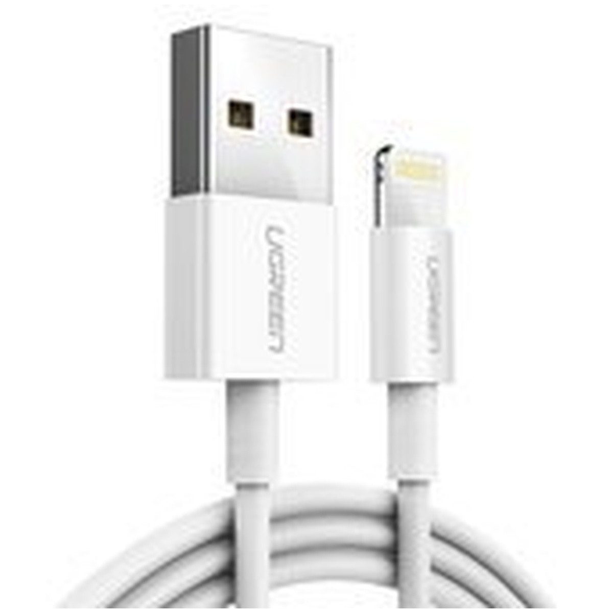 UGREEN Kabel Ugreen US155 20730 USB-A Lightning MFi 2 4A 2m bialy Smartphone-Ladegerät