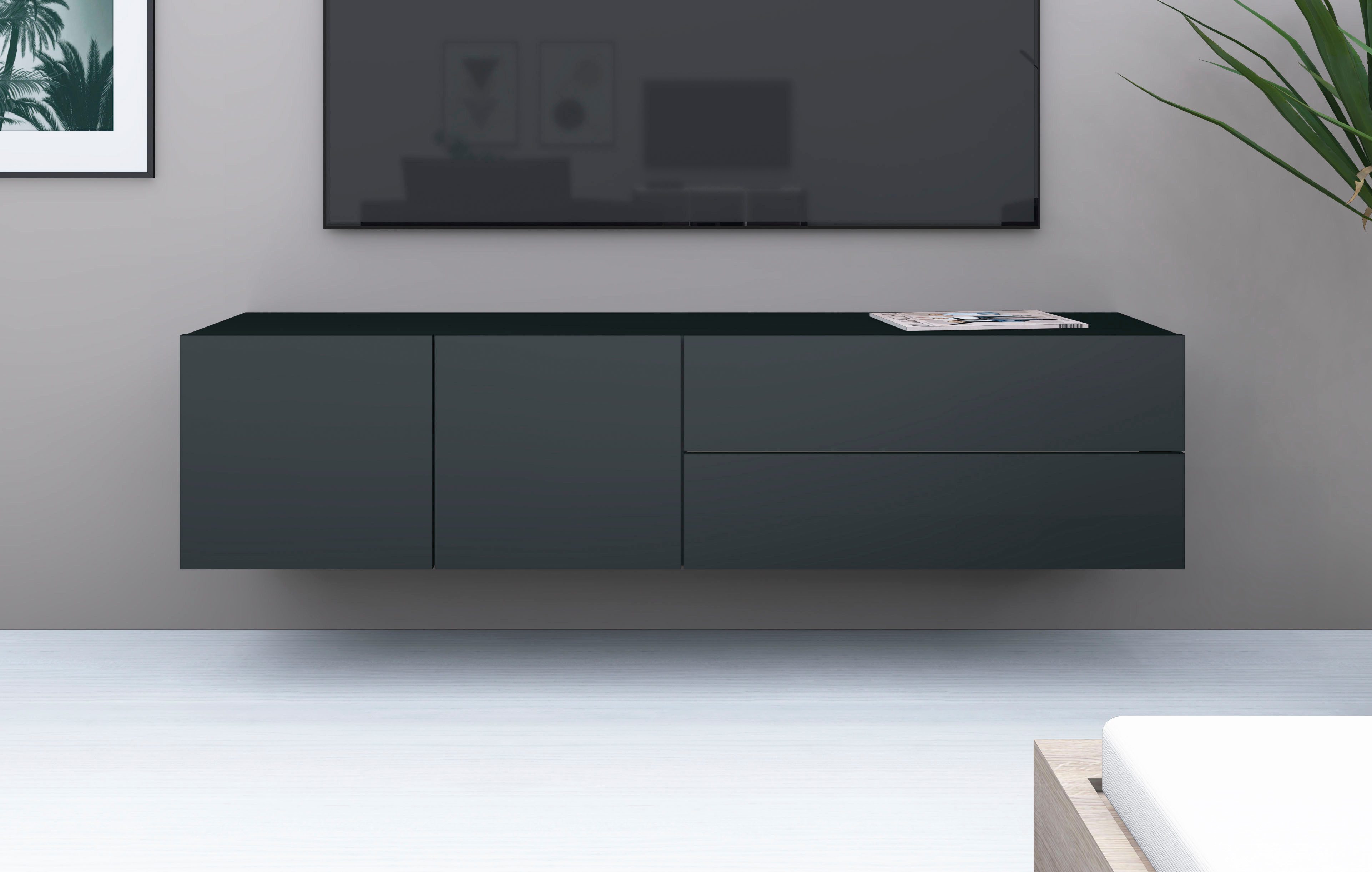 borchardt Möbel Lowboard Sophia, TV-Schrank Breite 152 cm, Breite 152 cm, h günstig online kaufen