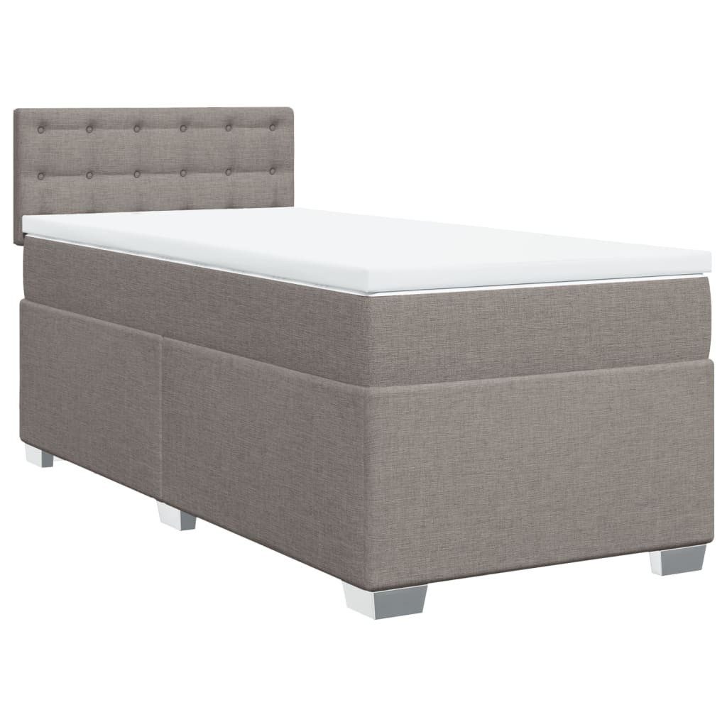 vidaXL Bett Boxspringbett mit Matratze Taupe günstig online kaufen