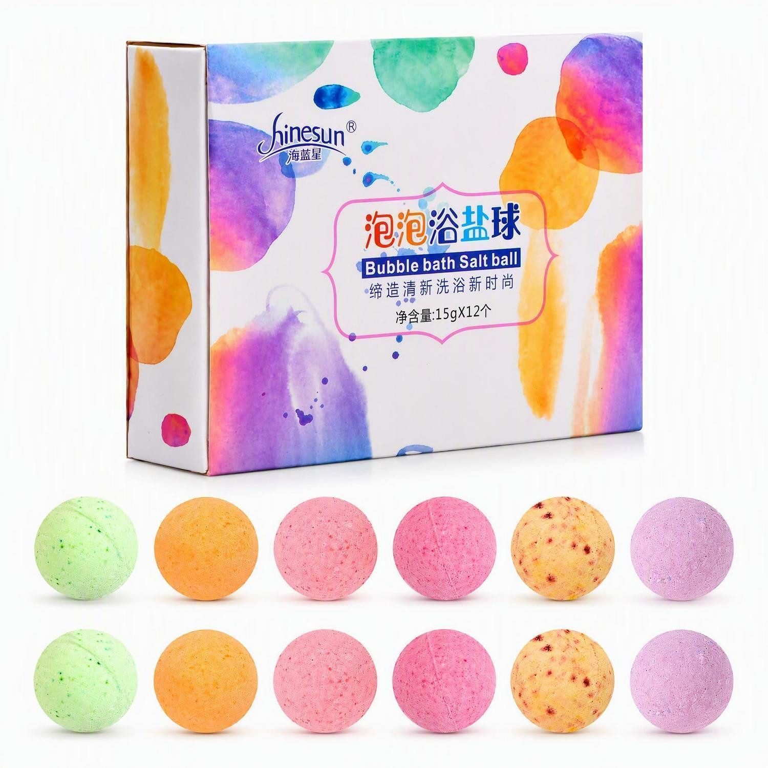 LuxusKollektion Badekugel Badekugeln 12er Set, Natur, Duft, Hautpflege
