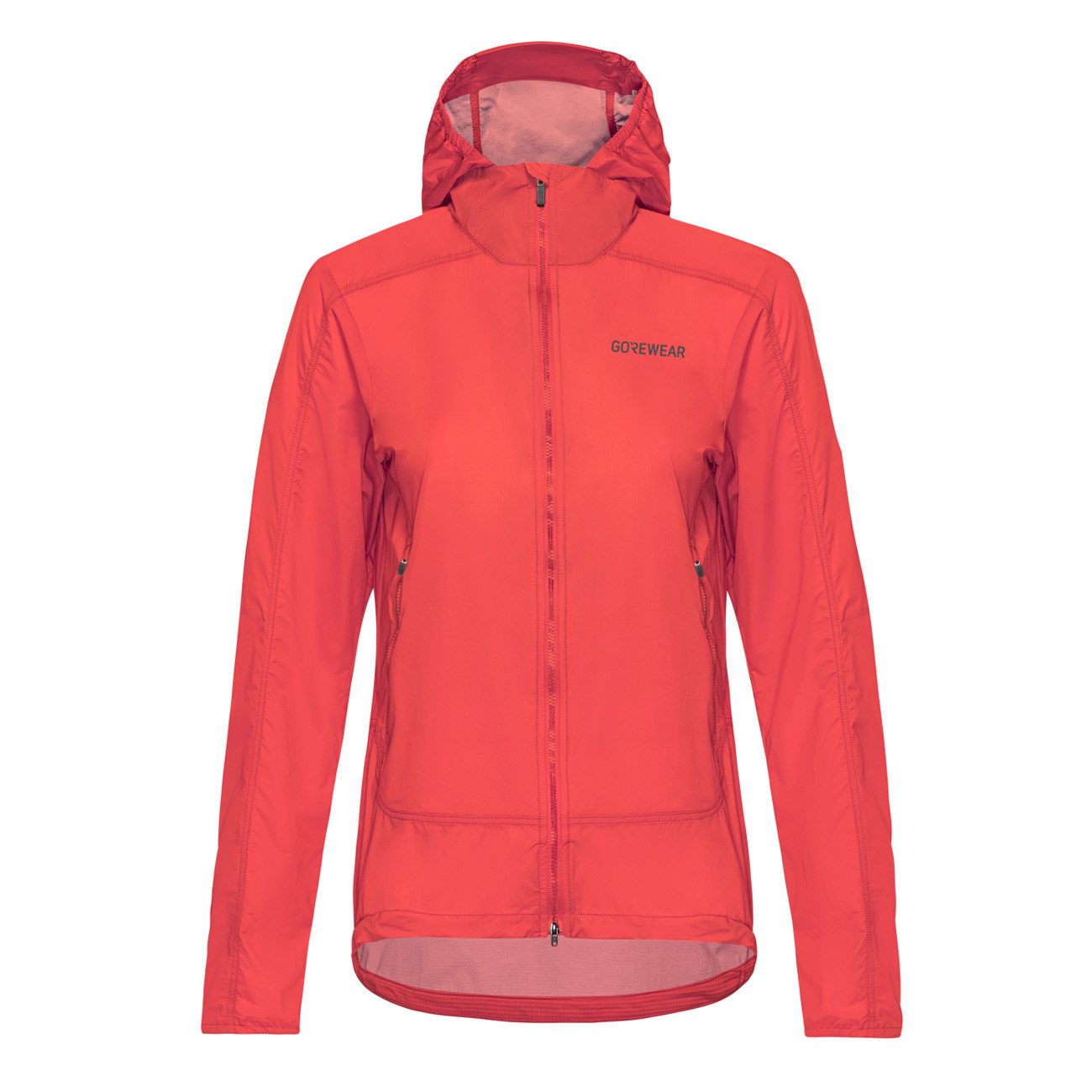 GORE® Wear Fahrradjacke Gore Wear Fernflow Hooded Windbreaker Damen Coral Red
