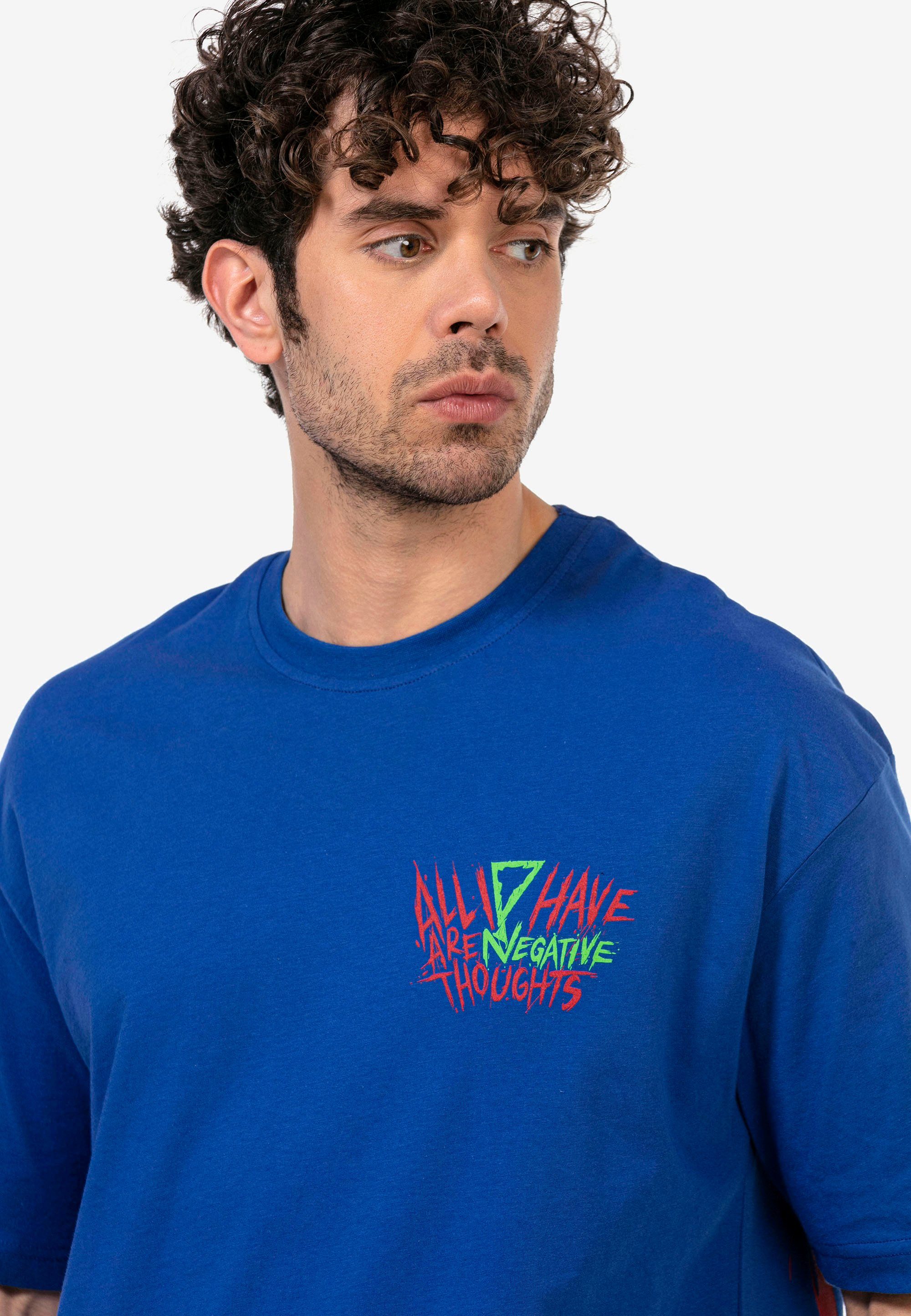 Keynes RedBridge blau mit Joker-Motiv großem Milton T-Shirt