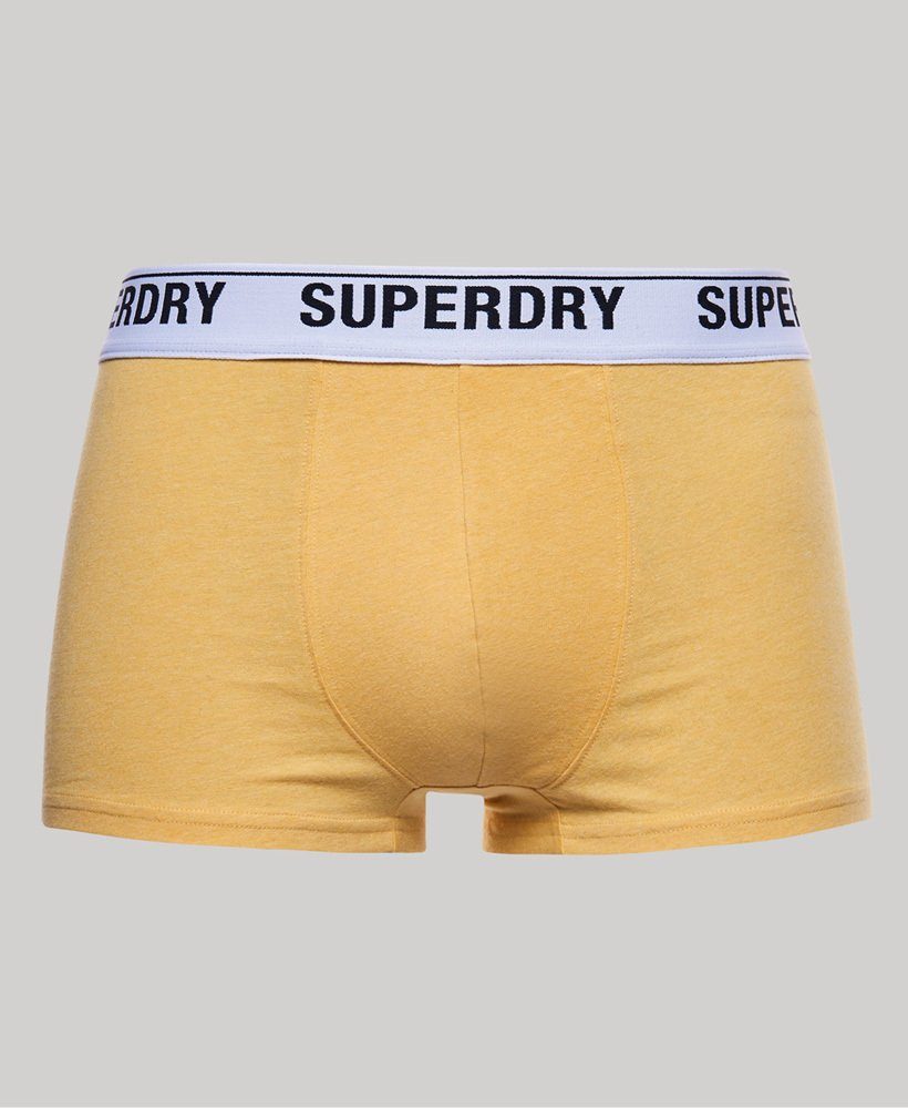 Bio-Baumwolle Unterhosen 3 Superdry im aus Pack Boxershorts mit Trunk