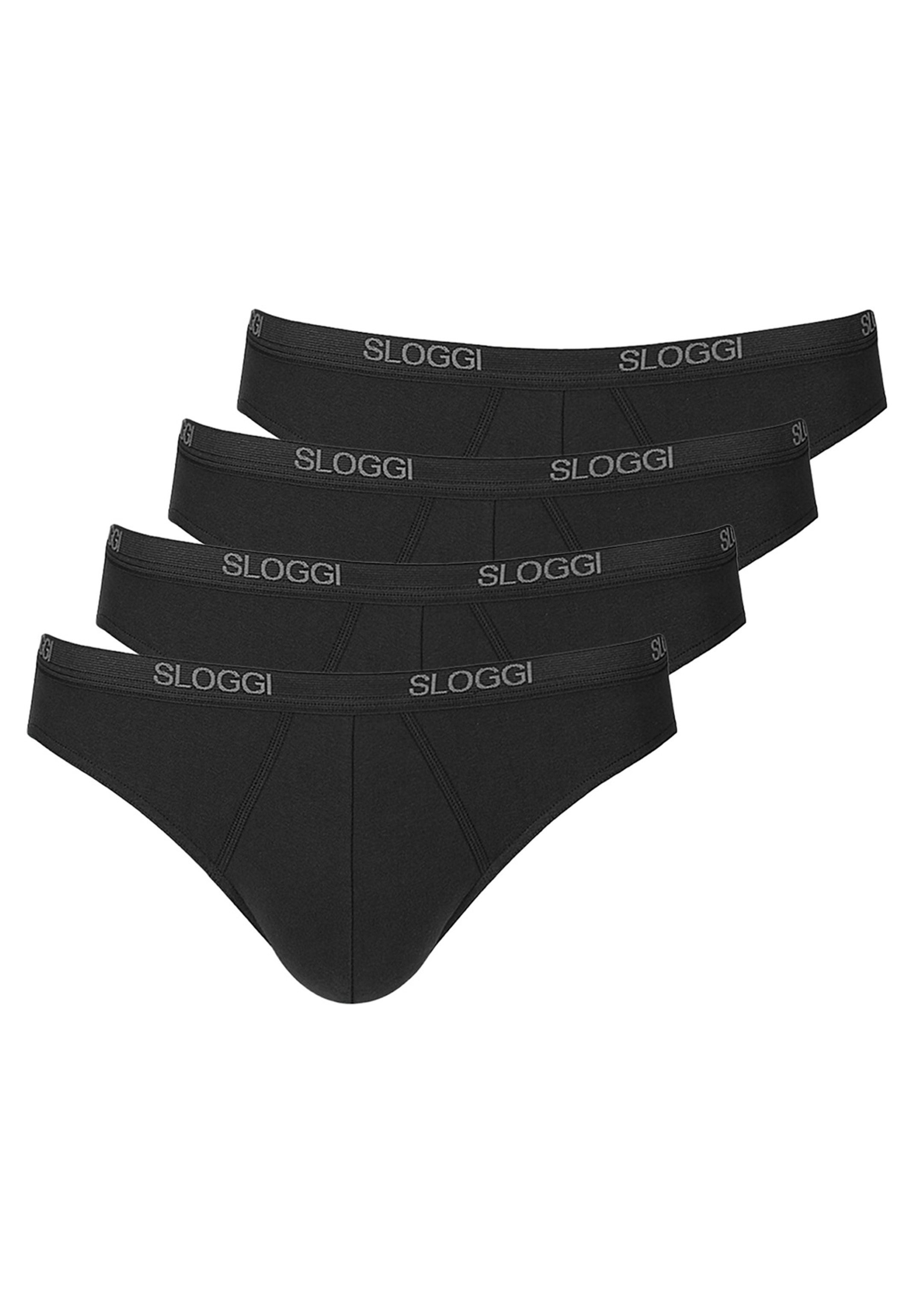 sloggi Slip 4er Pack Basic (Spar-Set, 4-St) Mini Slip / Unterhose - Baumwolle - ohne Eingriff