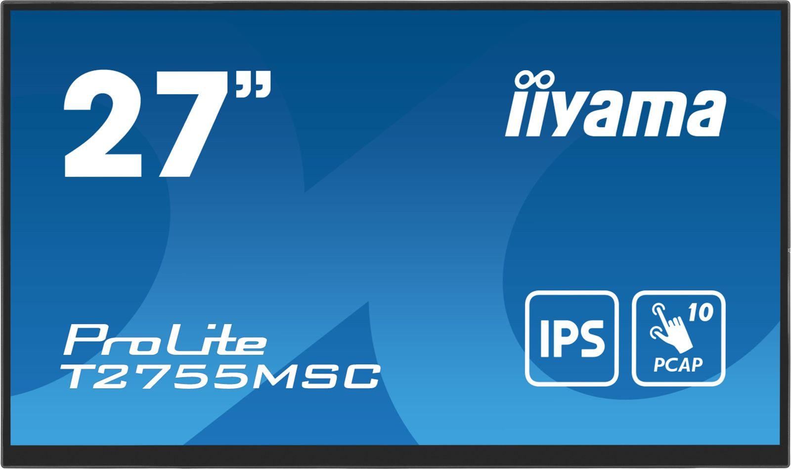 Iiyama ProLite T2755MSC-B1 - LED - Full HD (1080p) - 68.6 cm (27) TFT-Monitor (1920 x 1080 px, Full HD, 5 ms Reaktionszeit, 60 Hz, IPS, Touchscreen, Lautsprecher, HDCP, Kopfhörerbuchse)