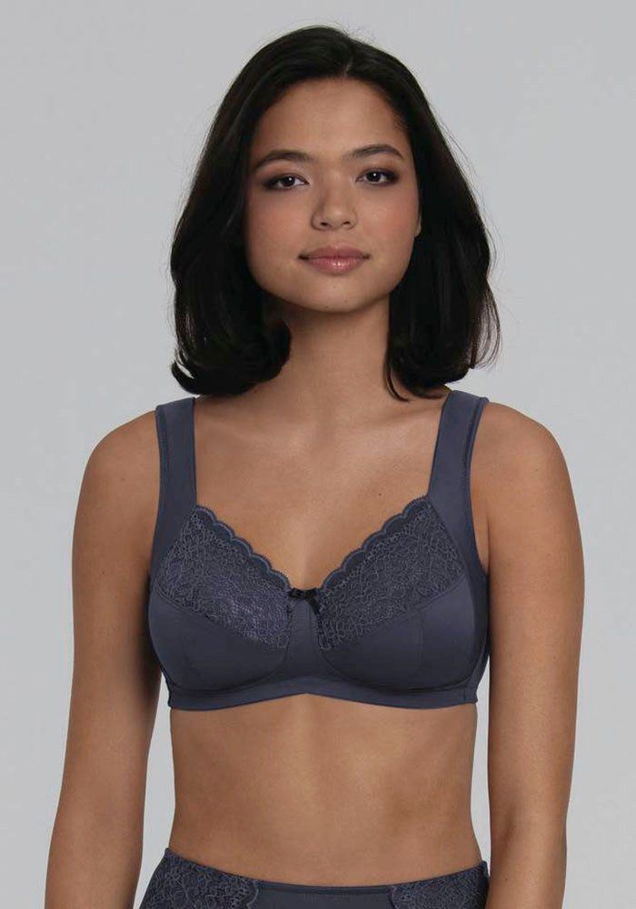 Anita since 1886 Entlastungs-BH Havanna Komfortträger, mit Spitze, Zierschleife, breite Träger, ohne Bügel