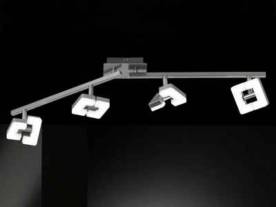 WOFI LED Deckenstrahler, LED fest integriert, Warmweiß, innen, Küchen-Beleuchtung über Kochinsel, Lampe Büro, Breite 78cm