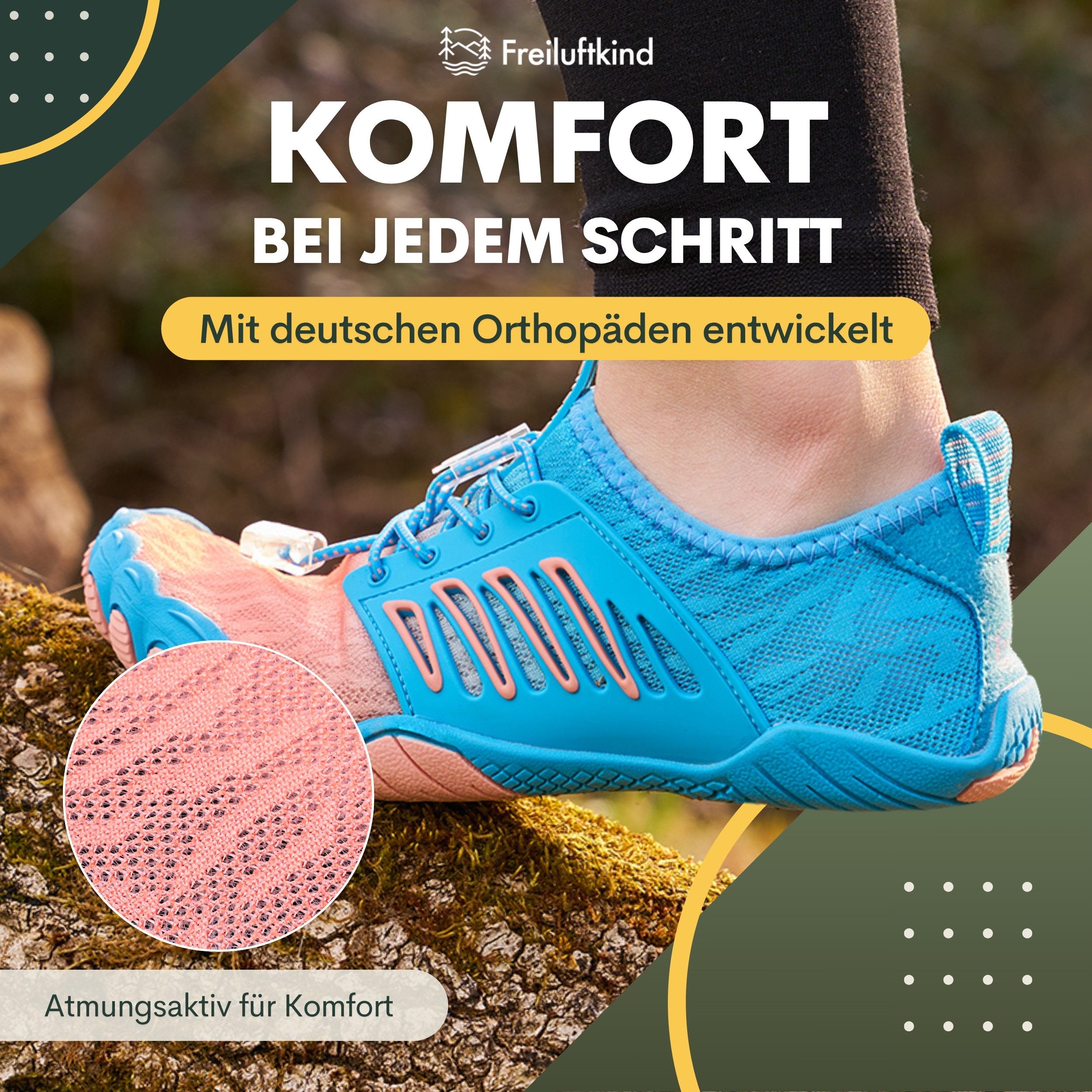 Freiluftkind Das Original – Tokai rutschfeste Barfußschuhe Sneaker Schnellv günstig online kaufen