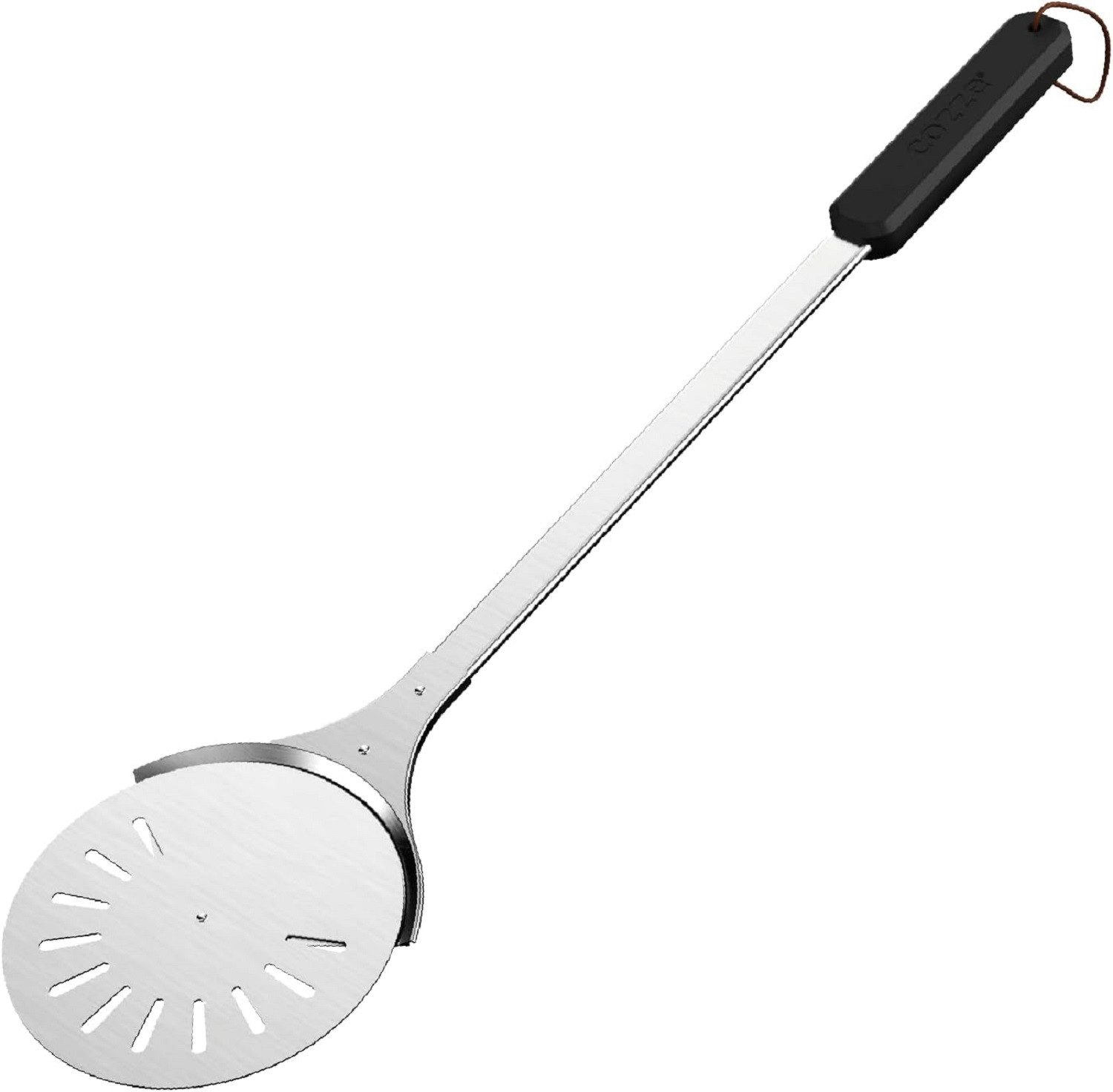 Grillpeter Grillabdeckhaube Premium Edelstahl Pizzaschieber Ø18 cm Elegantes Drehdesign 76 cm