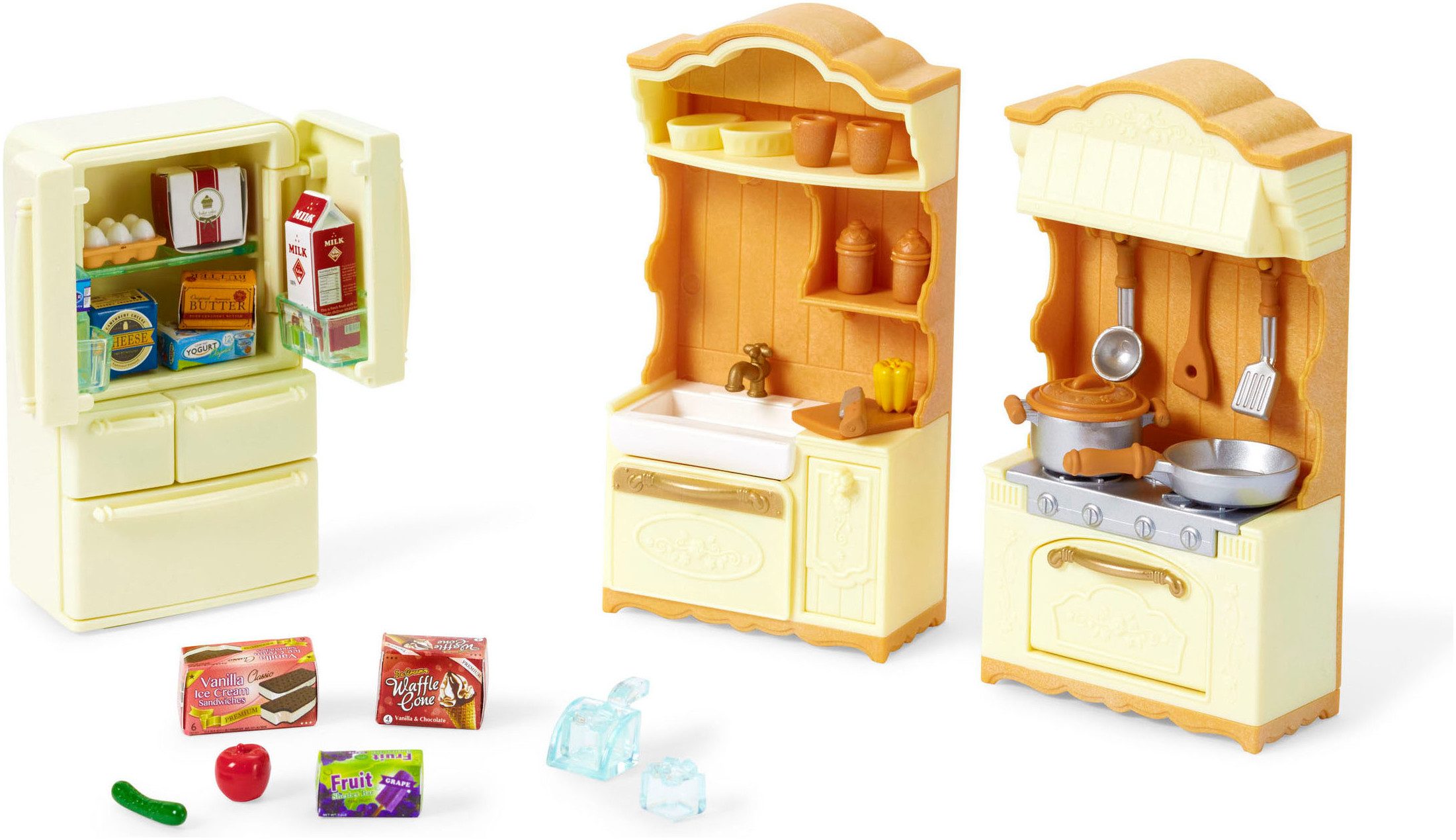 Sylvanian Families Spielwelt Landhaus Küche mit Kühlschrank (5341)