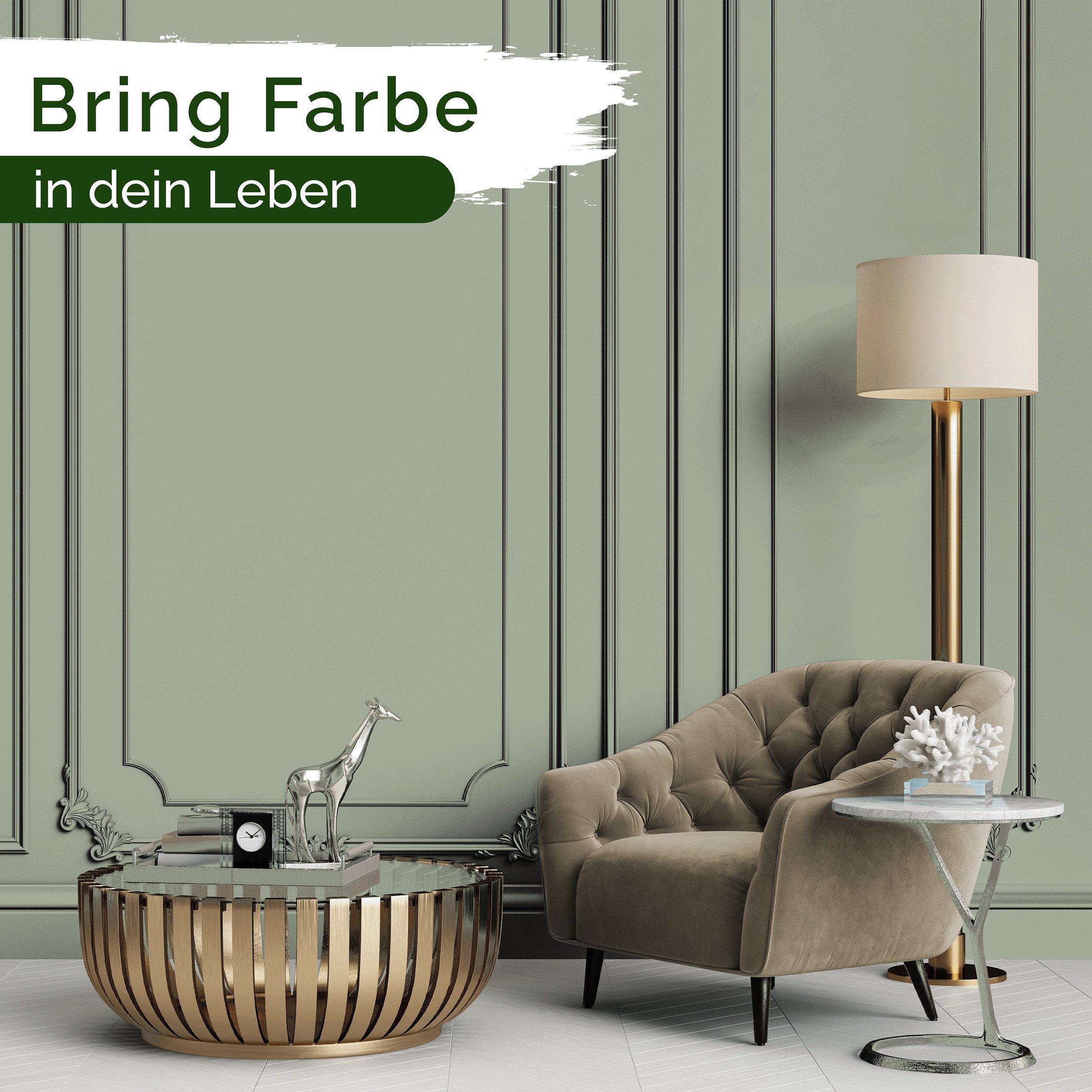 Veluxis Wandfarbe Veluxis® Wandfarbe Universal, Deckkraft-Klasse 1, Streifenfrei, tropfarm & VOC-frei