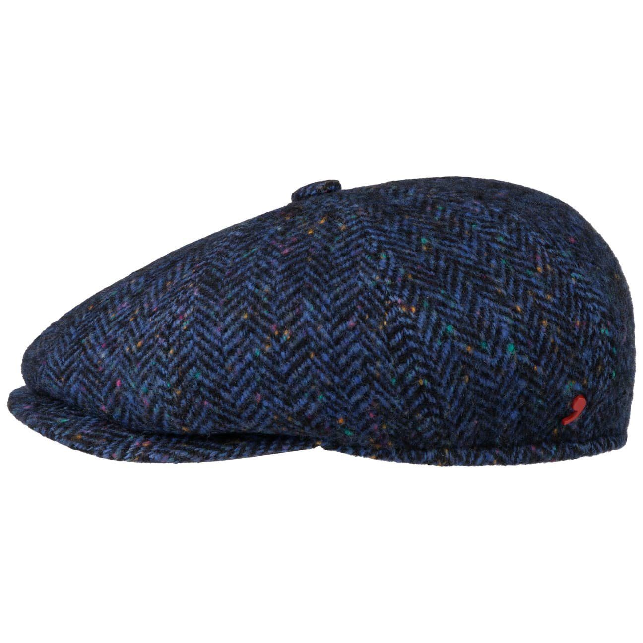 Alfonso D´Este Flat Cap (1-St) Schirmmütze mit Schirm, Made in Italy