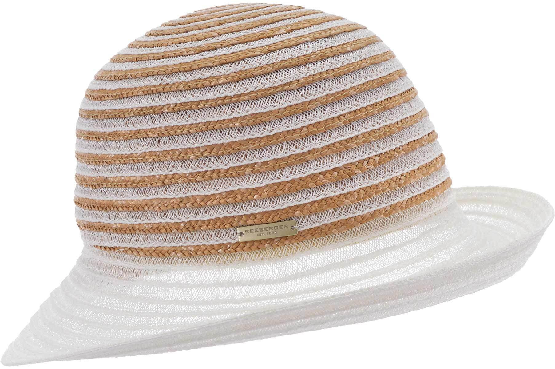 Seeberger Strohhut Naturstrohmix Glocke mit Aufschlag günstig online kaufen