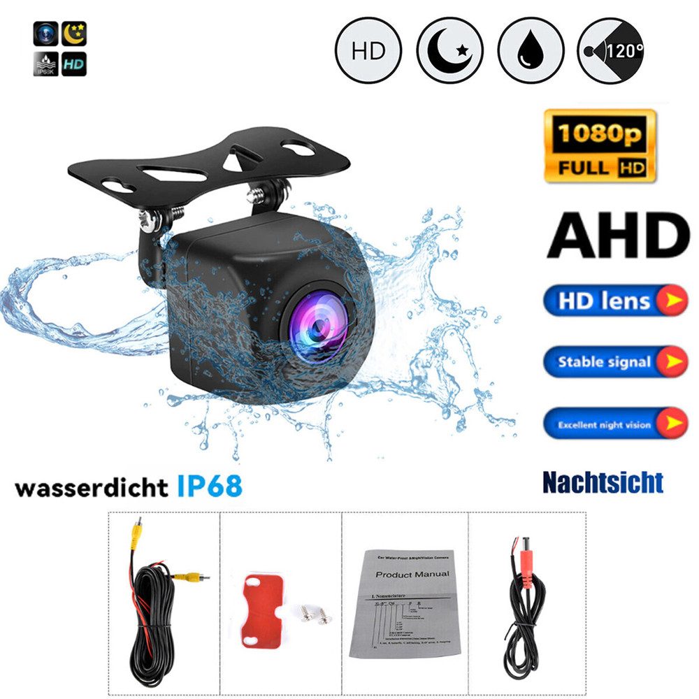 HD KFZ Auto Rückfahrkamera Einparkhilfe Wasserdicht Nachtsicht Kamera Rückfahrkamera