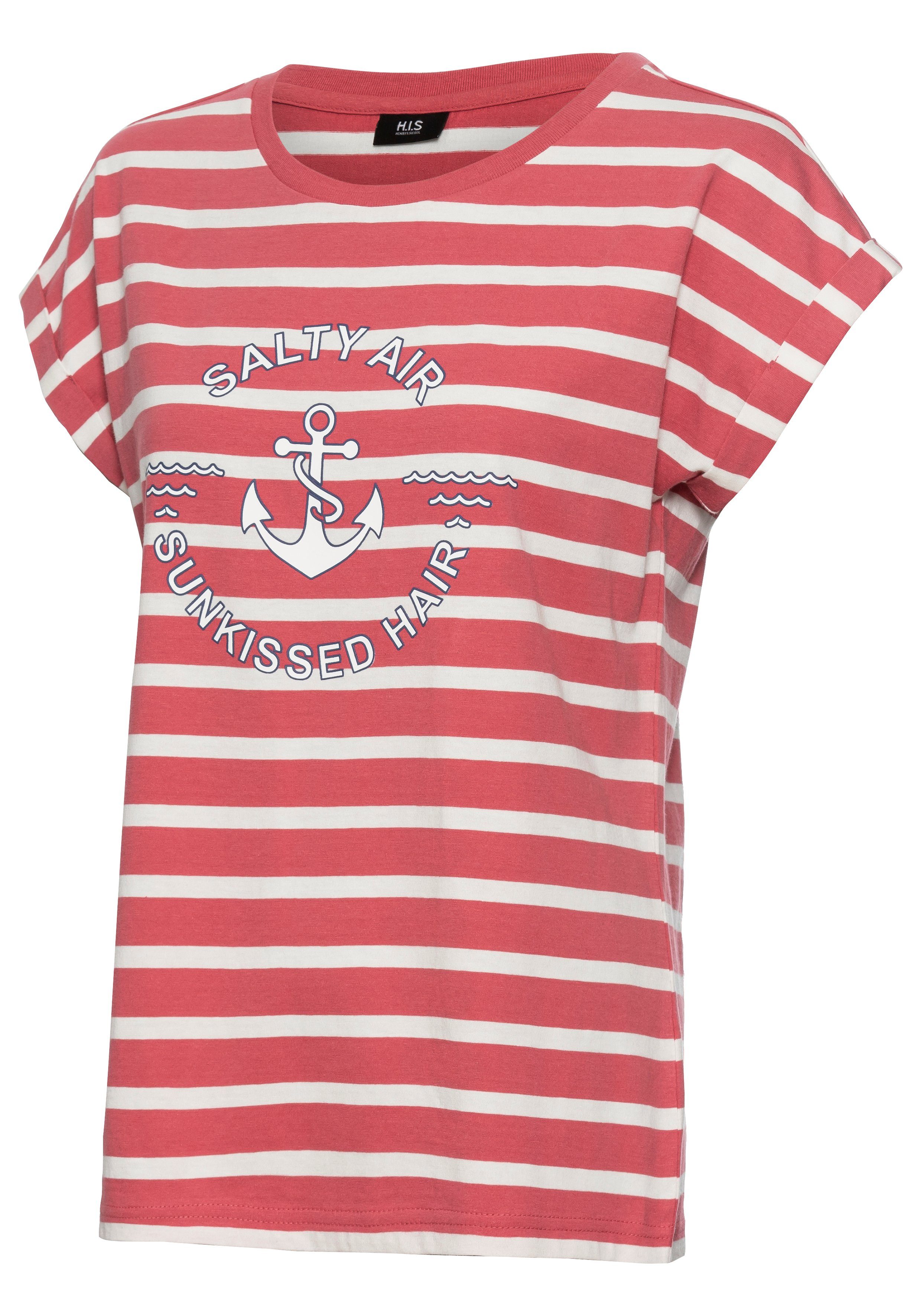 H.I.S T-Shirt (1-tlg) mit kurzen Ärmeln