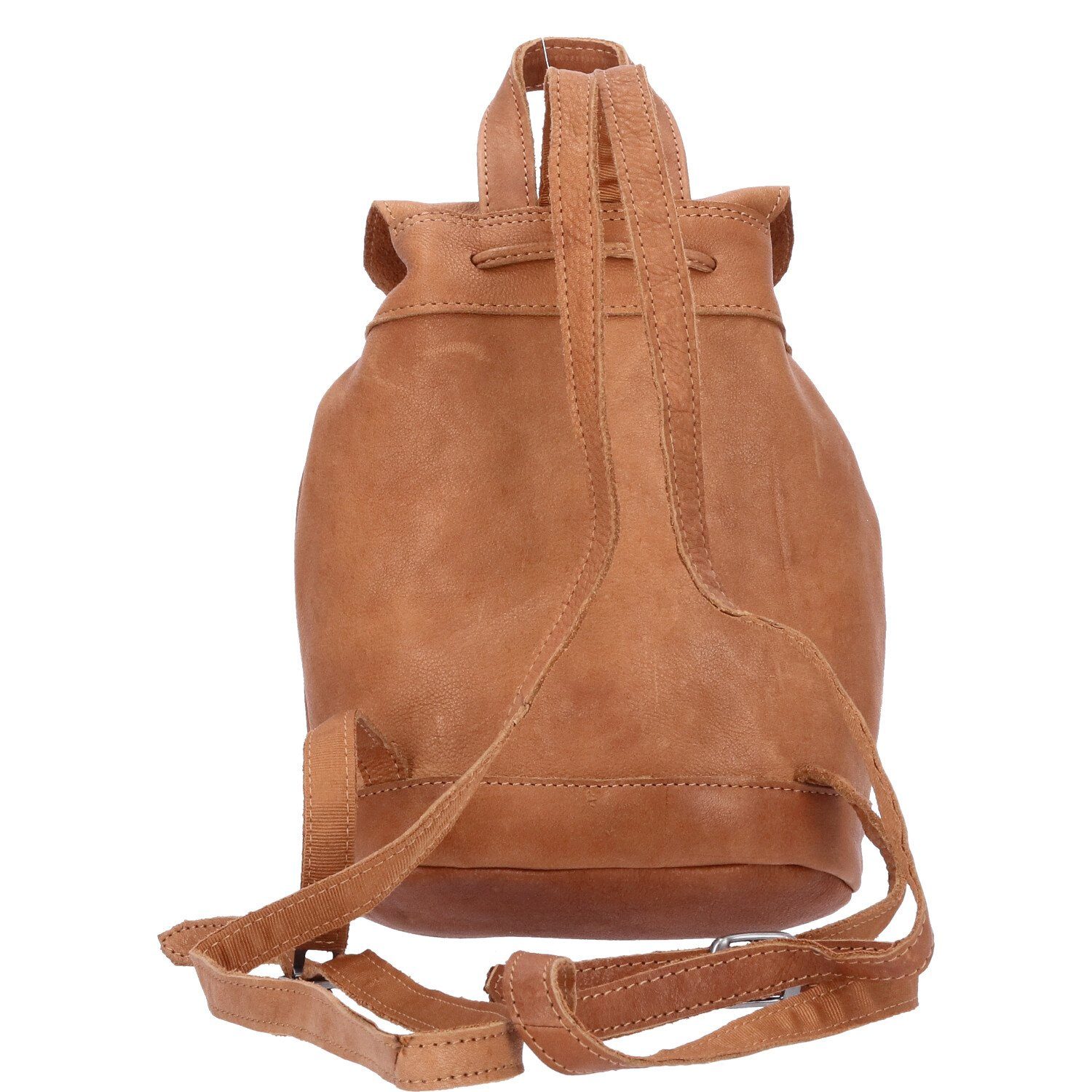 Skandinavian Leder (Stück, cognac The The Rucksack Stück) Mini Skandinavian Brand Damen Rucksack Brand