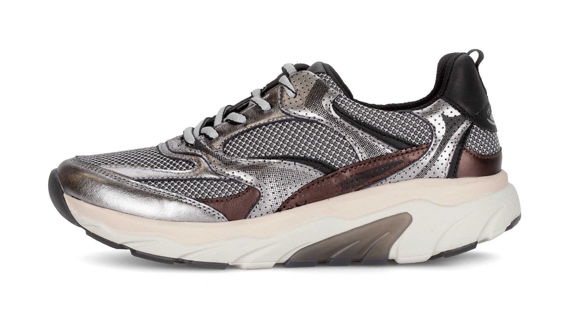 rollingsoft Keilsneaker, Freizeitschuh, Halbschuh, Schnürschuh mit herausnehmbarem Fußbett