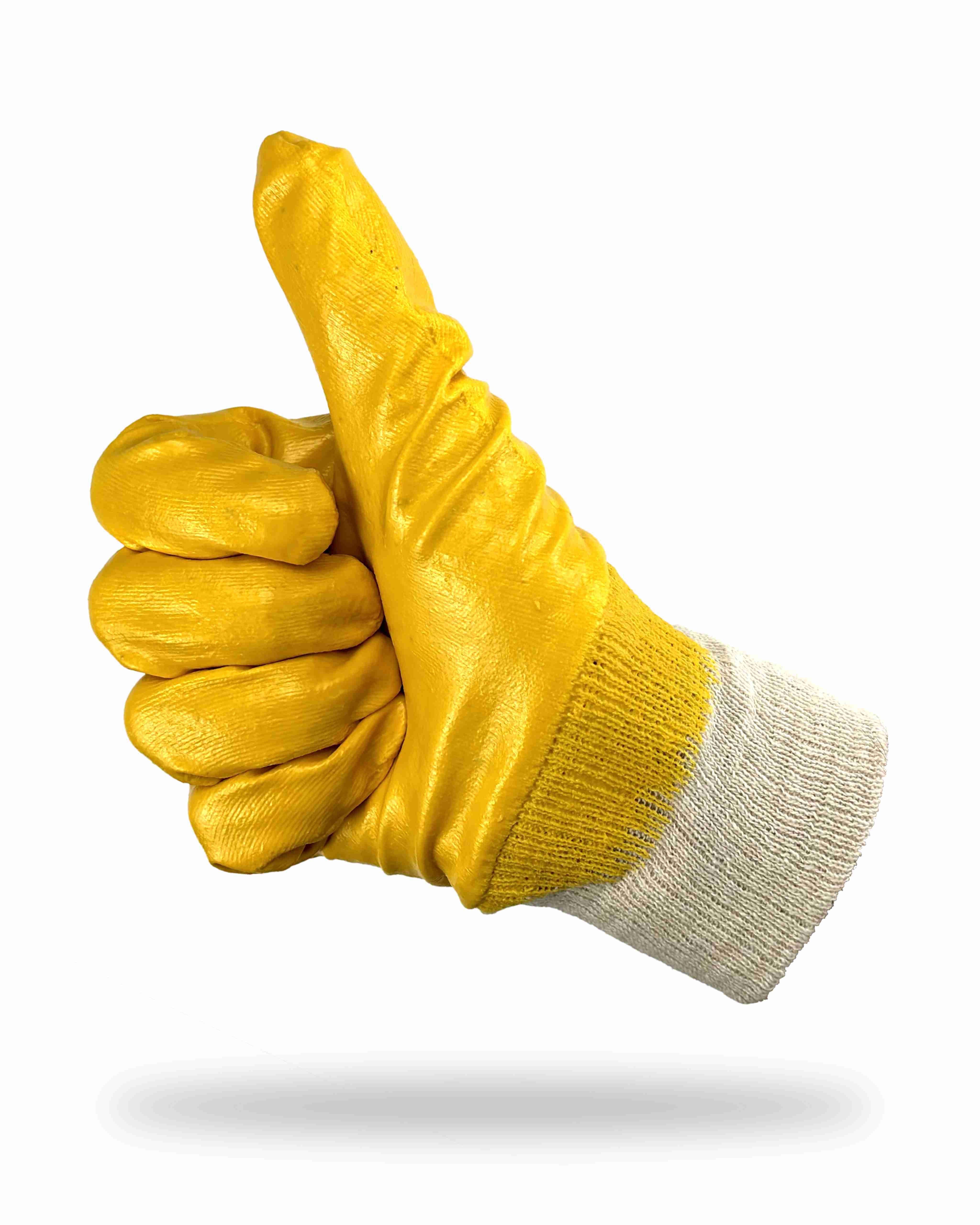 Stronghand Arbeitshandschuhe Yellowstar 0550 Arbeitshandschuhe, Gelb Nitril Größe 8,12 Paar