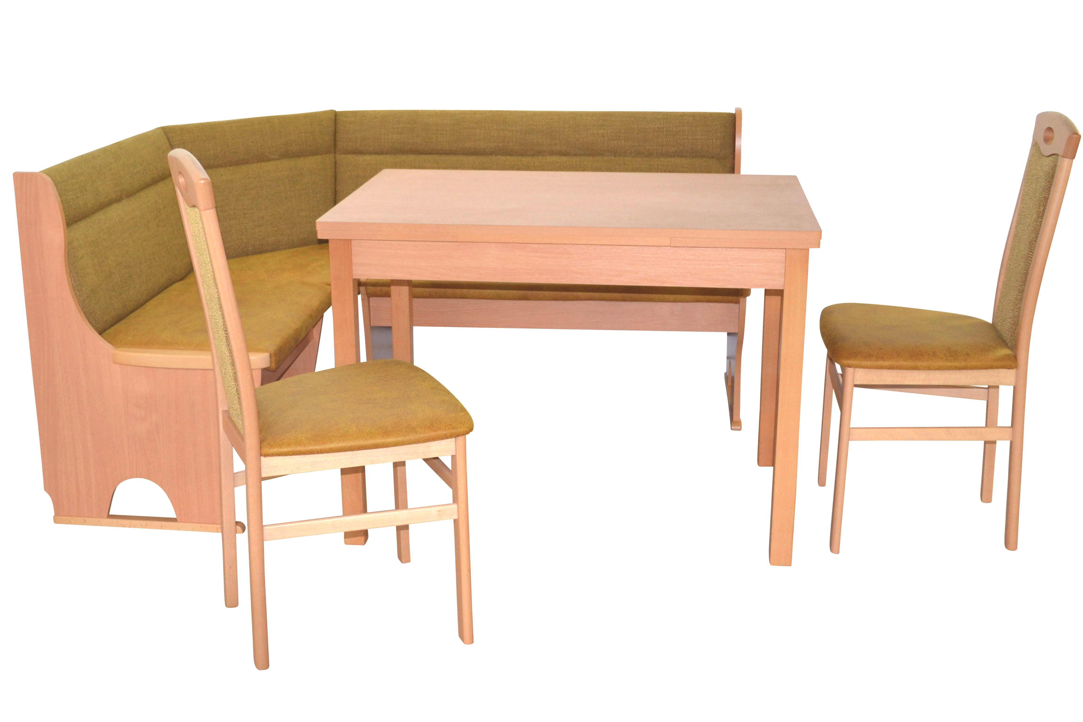 moebel-direkt-online Eckbankgruppe 4tlg. Eckbankgruppe, Schenkelmaß 125x125 cm, (Spar-Set, 4tlg. Set)