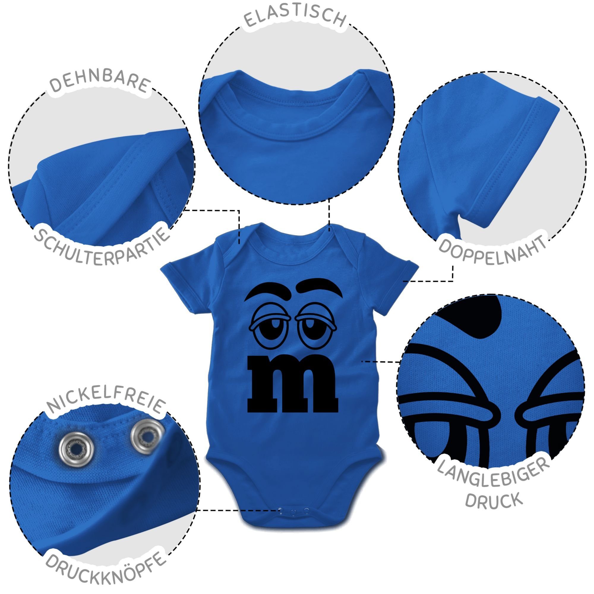 Shirtracer Shirtbody M und M Figuren Aufdruck I M&M I Fastnacht I Fasnacht I Fasnet Karneval & Fasching