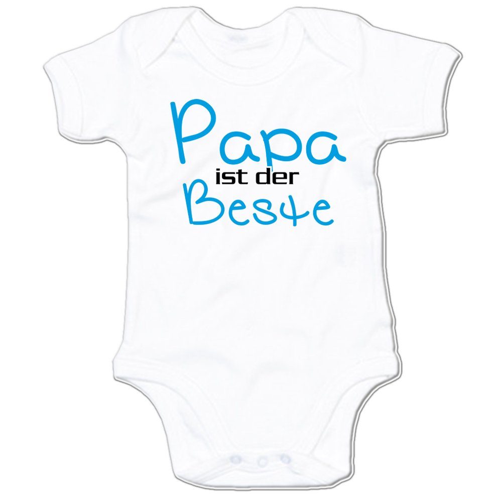 G-graphics Kurzarmbody Papa ist der Beste Baby Body mit Spruch / Motiv / Aufdruck • zum Vatertag