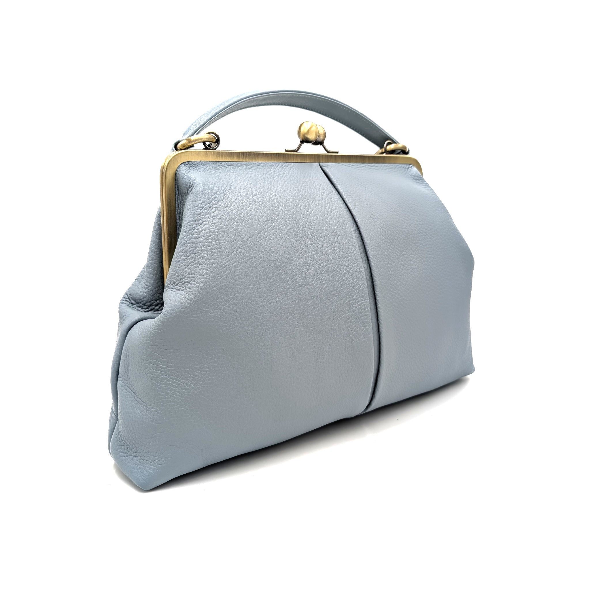 Taschenkinder Handtasche Handtasche Leder "Große Olive" Damentasche, Schultertasche, Vintage, Echtes Leder vom Rind, sehr weich und geschmeidig.