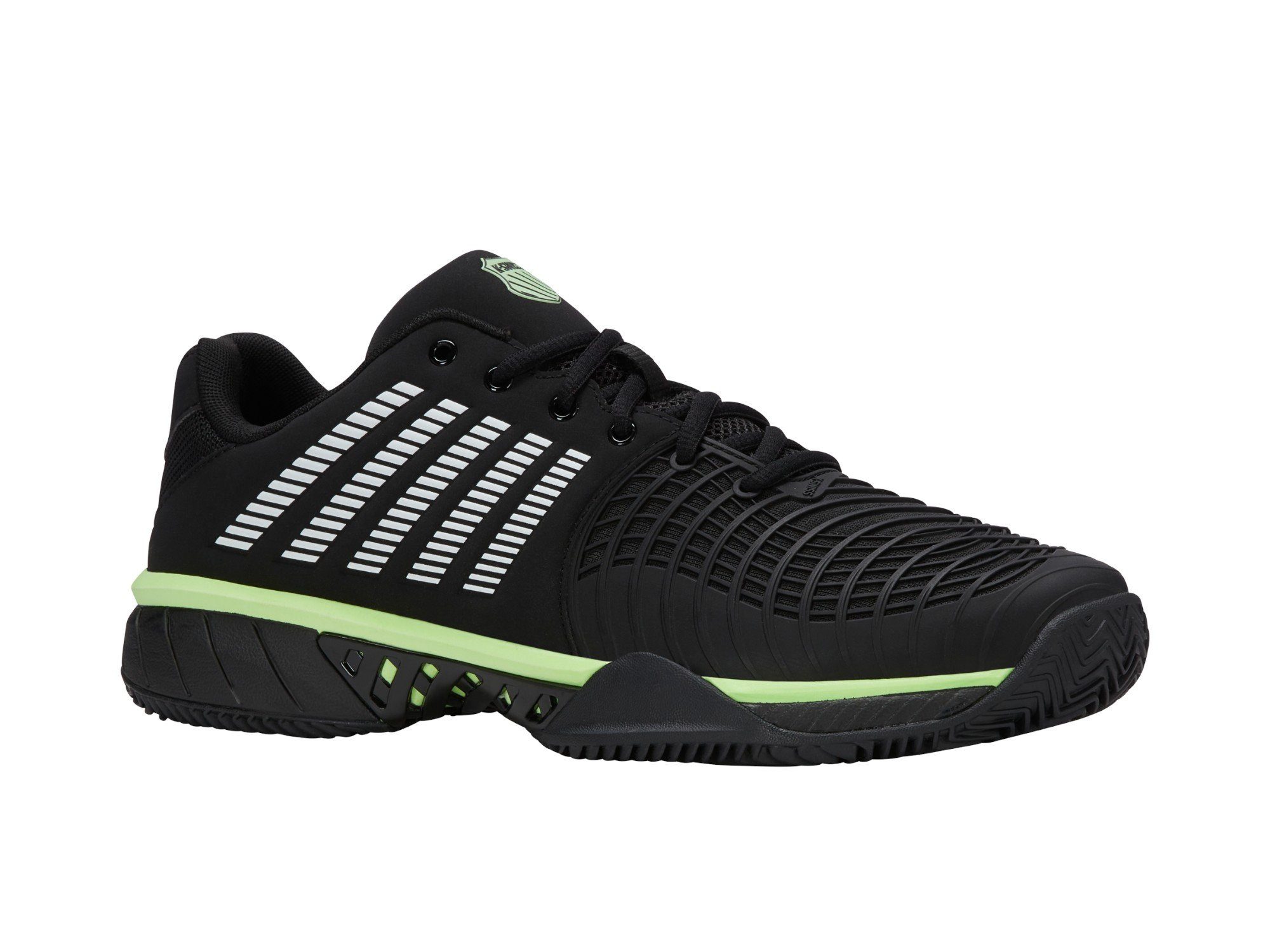 K-Swiss Performance Express Light 3 Clay/Sandplatz 2025 schwarz/grün Herren Tennisschuh