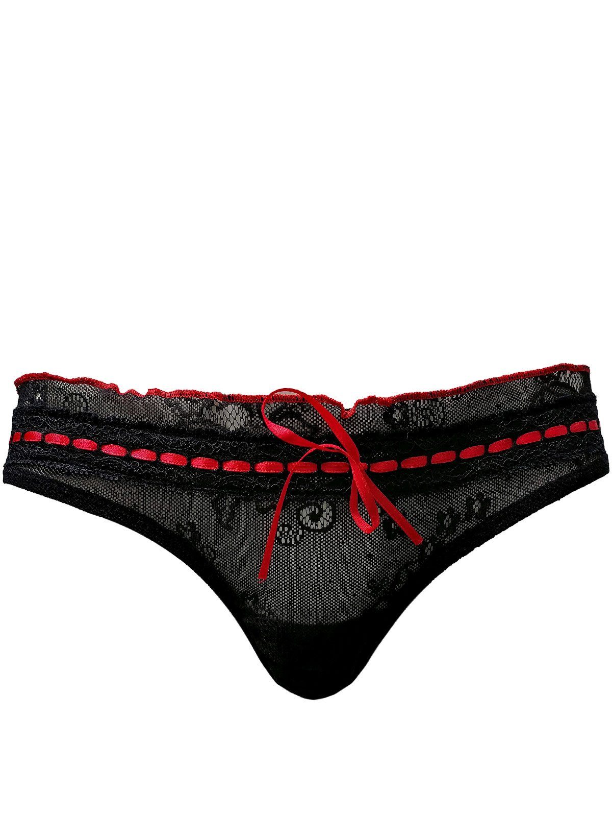 Schwarz, aus Slip Höschen hochwertiger Underwear DA7133 Doreanse floraler Spitze Damen Bikinislip