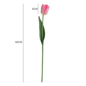 Kunstblumenstrauß Große Große Tulpe künstliche Blume künstliche Blume künstliche, AUKUU, Blume einhändig fühlbar Austin Tulpe