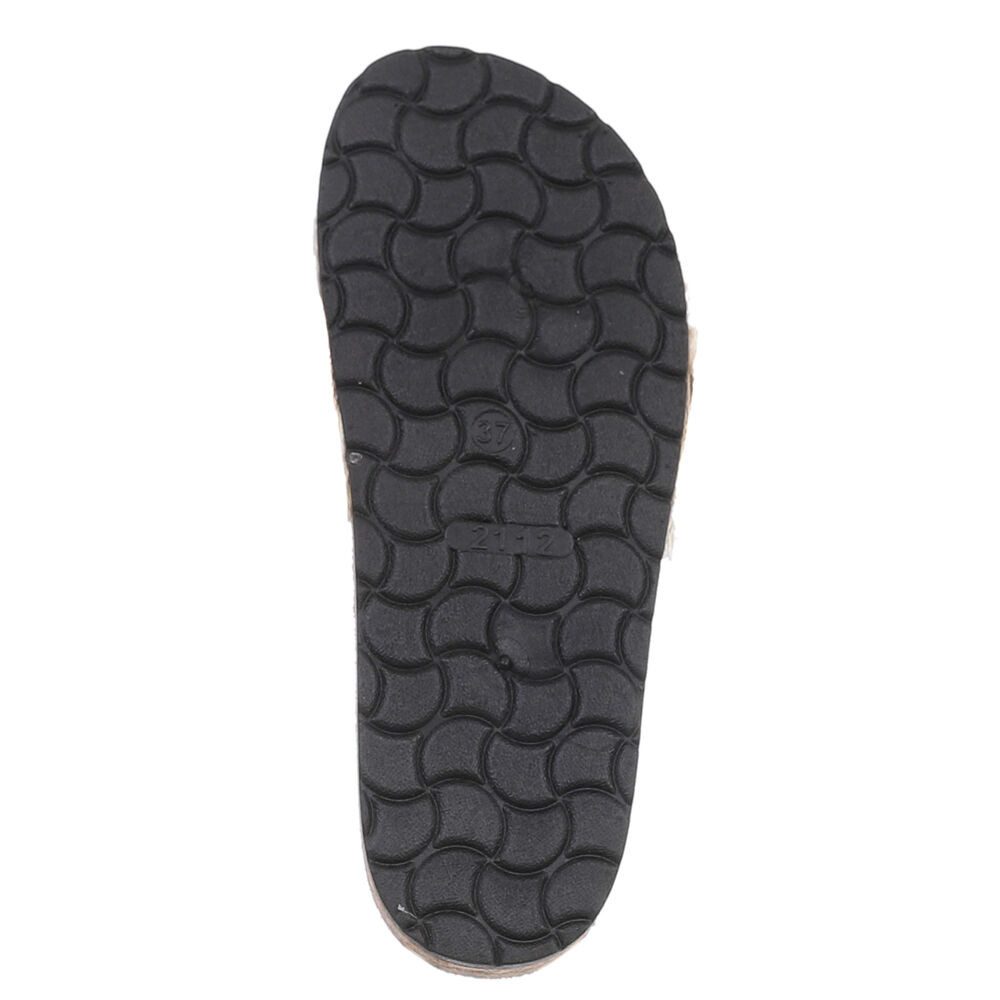 Ital-Design Komfortable Slides für Freizeit & Strand - Hohe Bequemlichkeit Pantolette (89319149) Flach Pantoletten in Beige