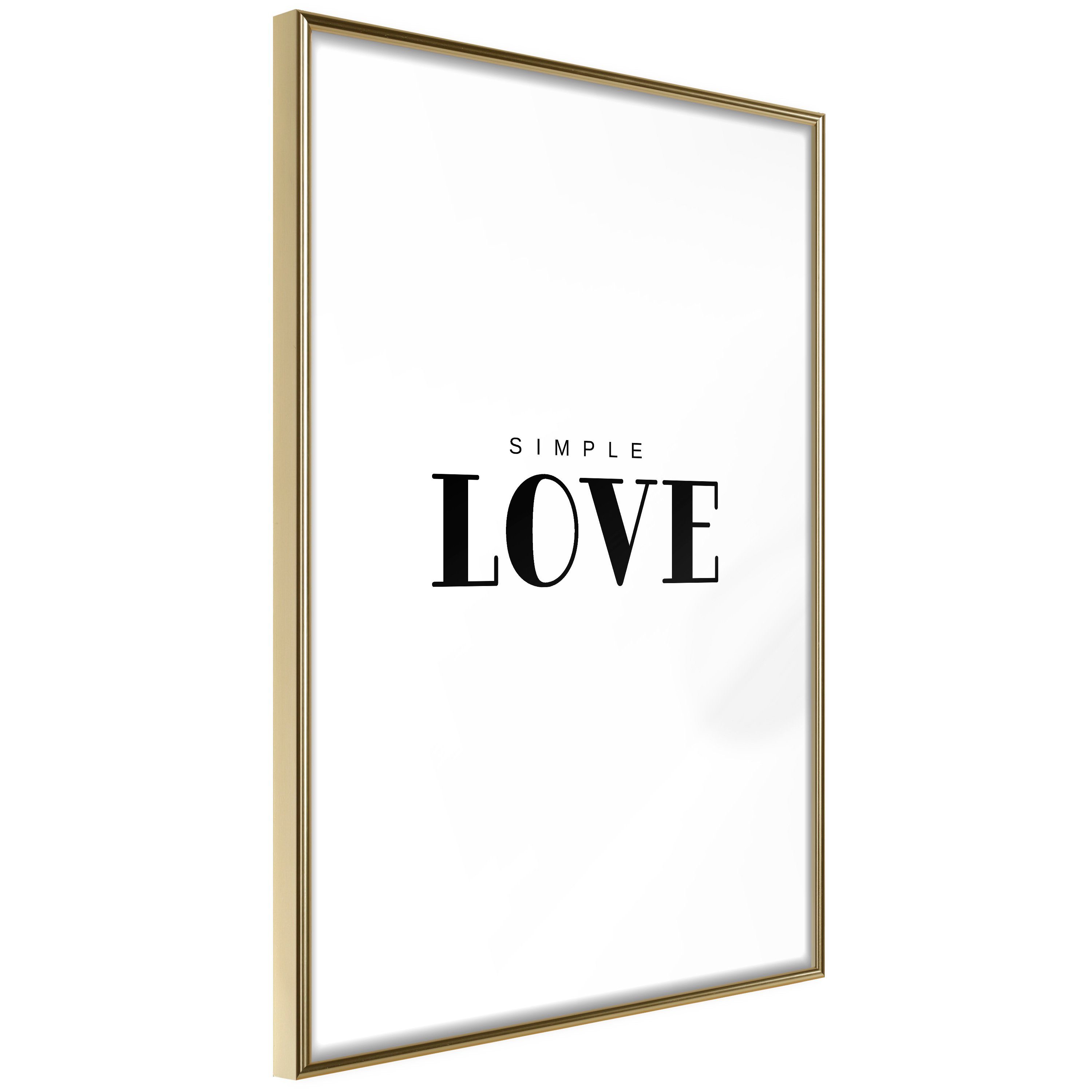 Artgeist Poster Simple Love. € 39,68