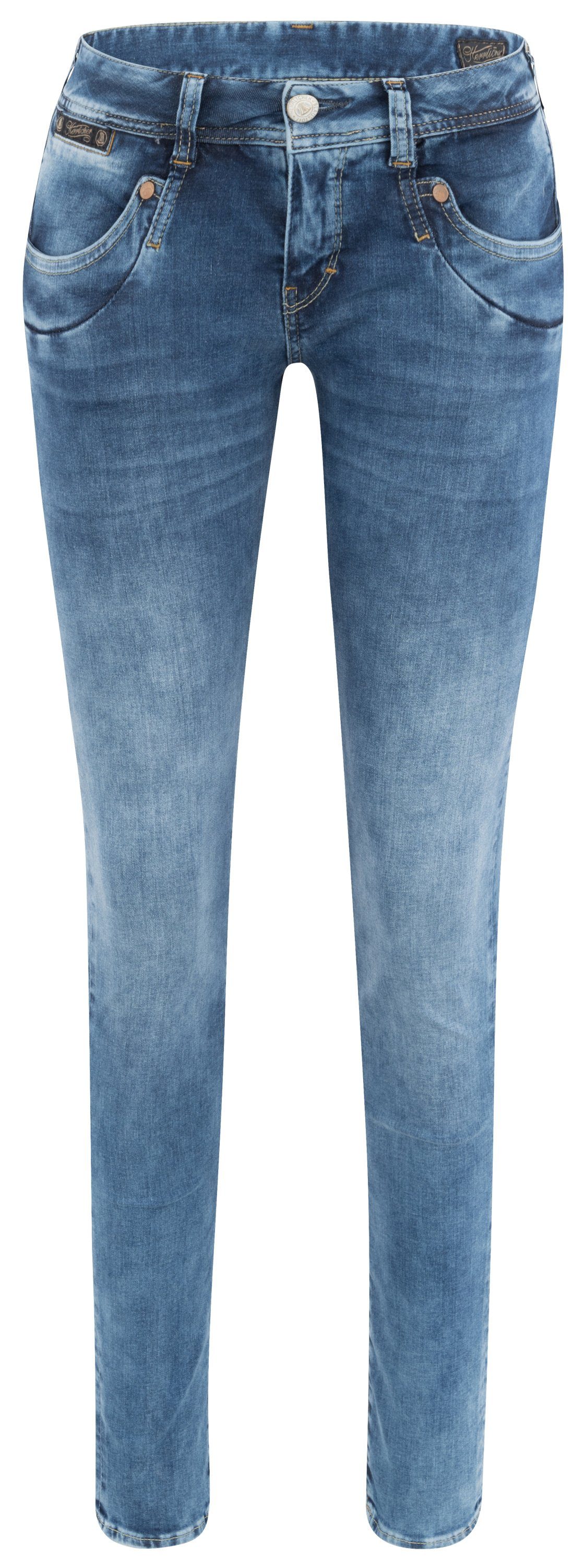 Stretch-Jeans HERRLICHER PIPER Slim Reused Denim royal navy 5650-RD100-893