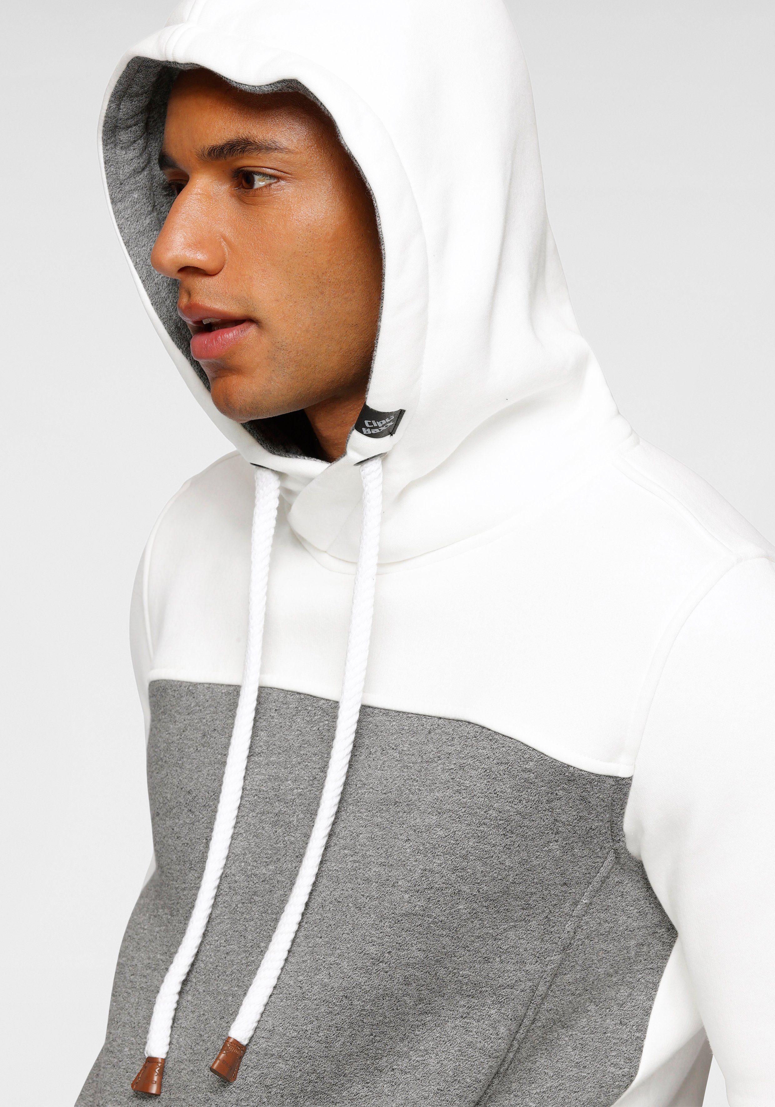 Cipo & Baxx Kapuzensweatshirt Color Blocking