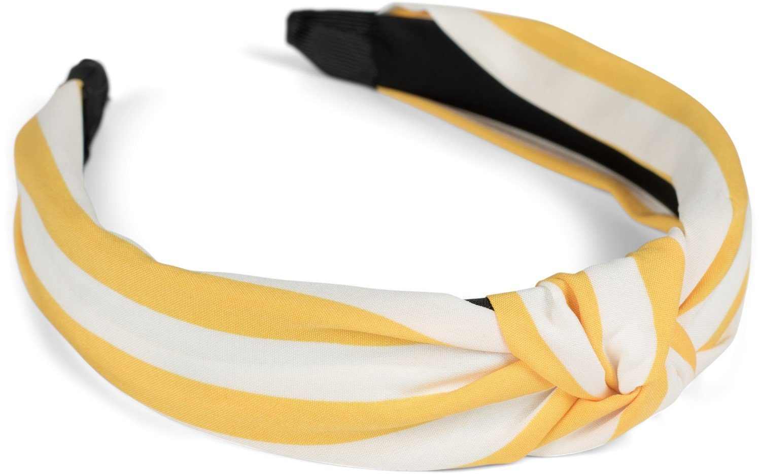 Streifen styleBREAKER Muster Haarband, Gelb-Weiß mit Haarreif 1-tlg.,