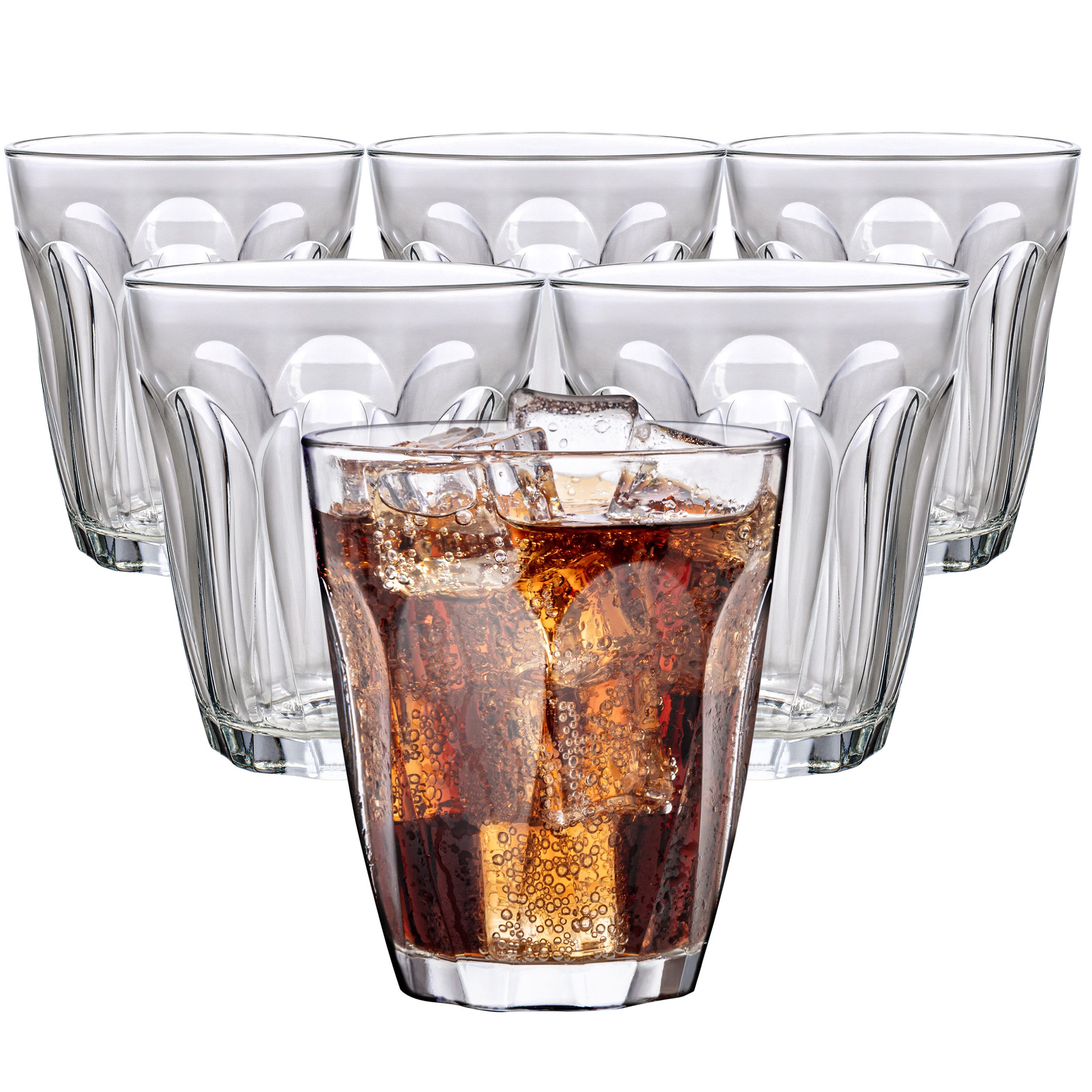 Gläser-Set Wassergläser Stapelbar 200 ml, Trinkgläser