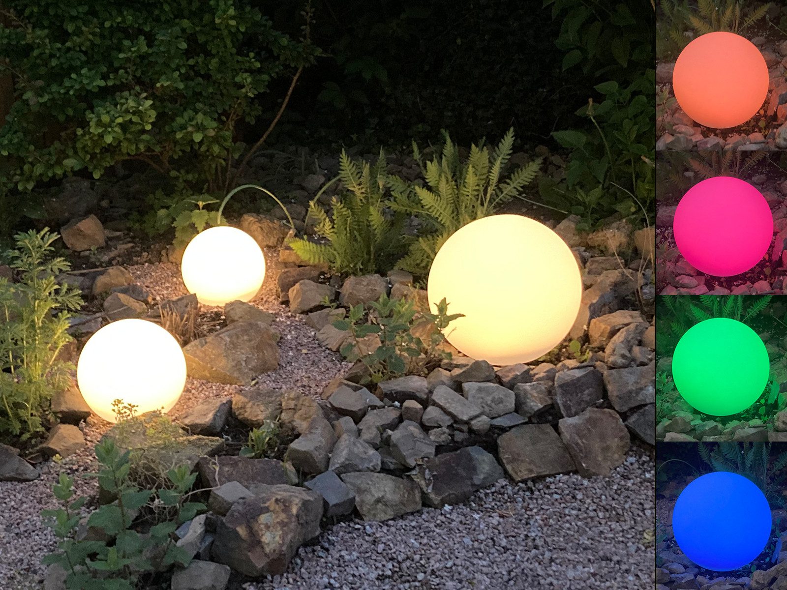 Reality Leuchten LED Solarleuchte, Farbwechsel, LED fest integriert, Warmwe günstig online kaufen