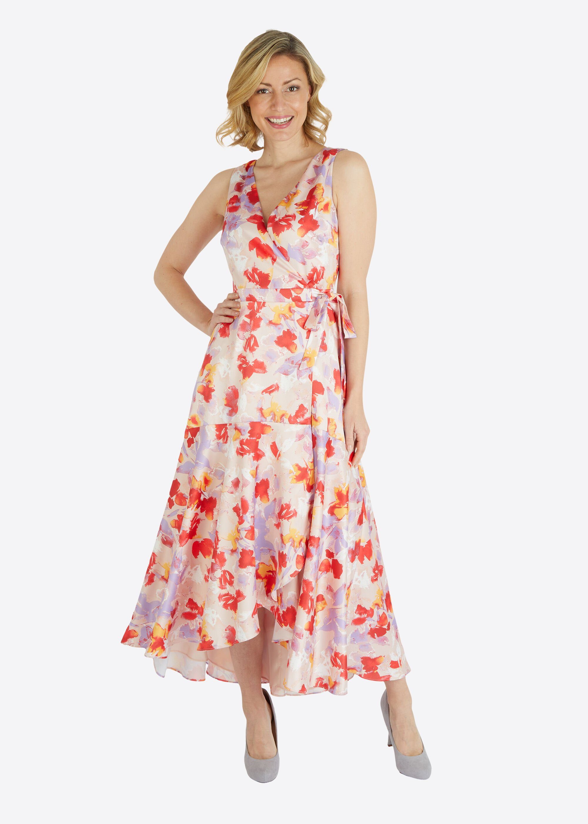 Kleo Abendkleid (1-tlg) fließender Satin im günstig online kaufen