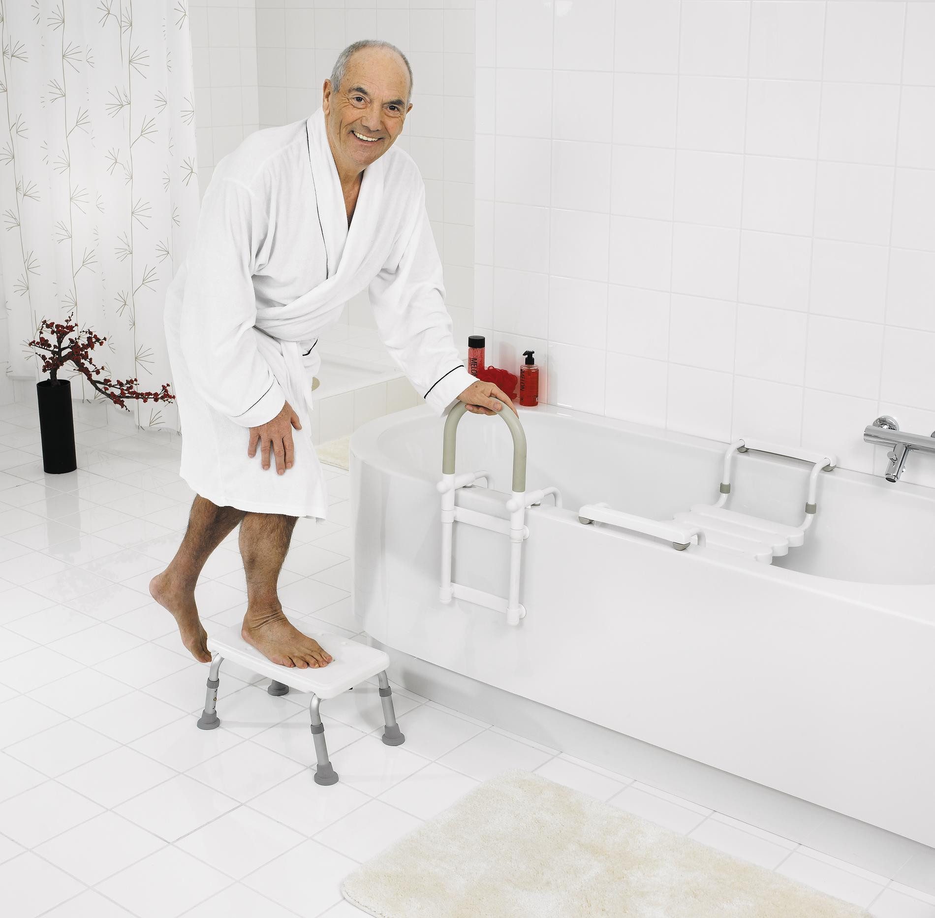 Ridder Badaccessoire-Set Badewannen-Einstiegshilfe Sam weiß günstig online kaufen