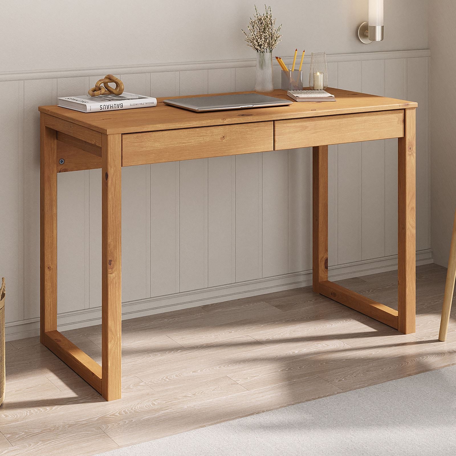 IDIMEX Schreibtisch NOAH, Bürotisch mit 2 Schubladen, Konsolentisch aus Kie günstig online kaufen