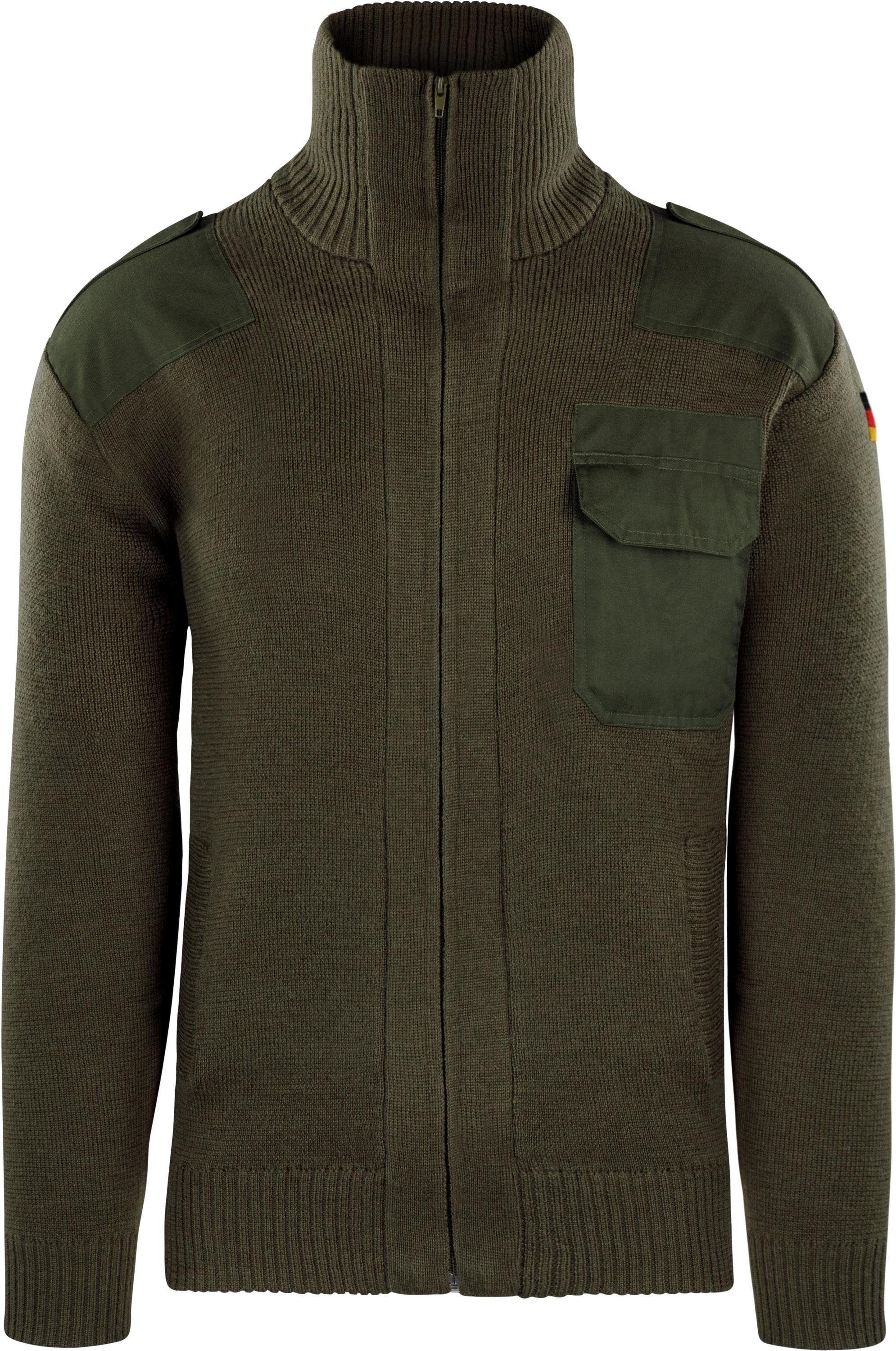 normani Strickjacke Herren-Strickjacke Istrup Bundeswehr Schurwolljacke günstig online kaufen