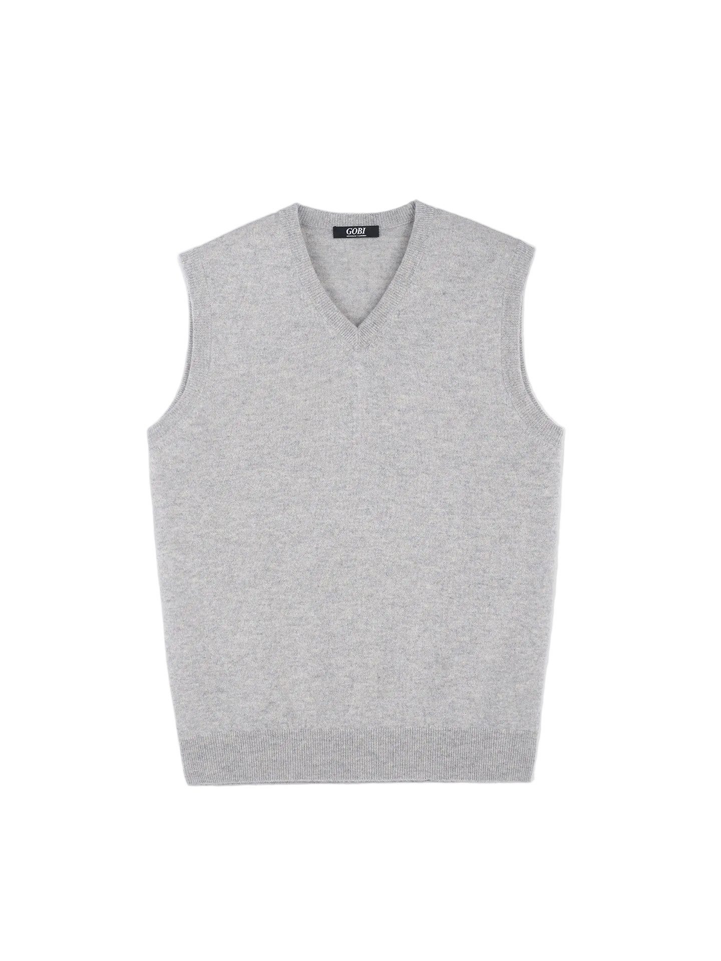 GOBI Cashmere Strickweste Zeitlose Kaschmirweste mit V-Ausschnitt