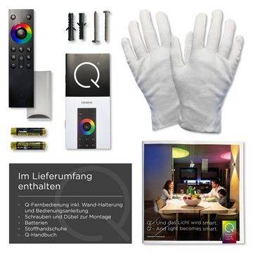 Paul Neuhaus Smarte LED-Leuchte LED Stehleuchte Q - HANNES Smart Home, Smart Home, CCT-Farbtemperaturregelung, Dimmfunktion, Memoryfunktion, mit Leuchtmittel, H148cm CCT-Stehlampe dimmbar Fernbedienung Alexa