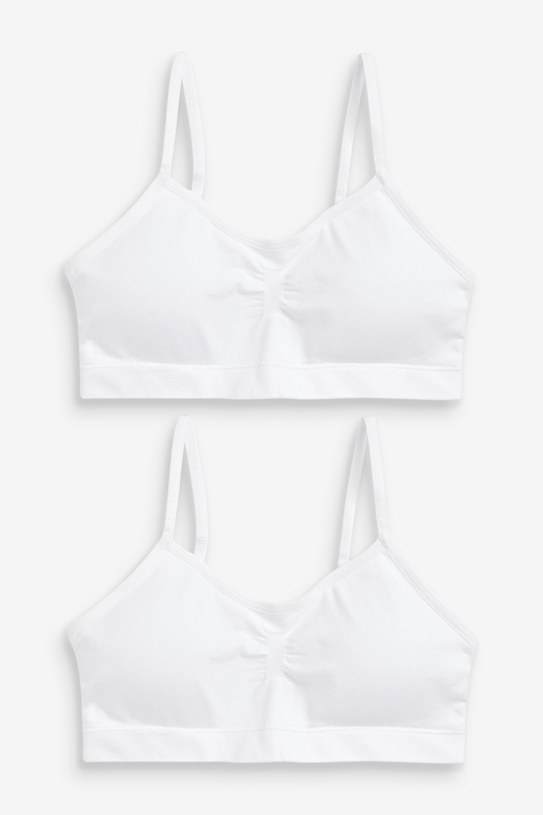 Next Crop-Top Nahtlose Kurz-Trägertops im 2er-Pack günstig online kaufen