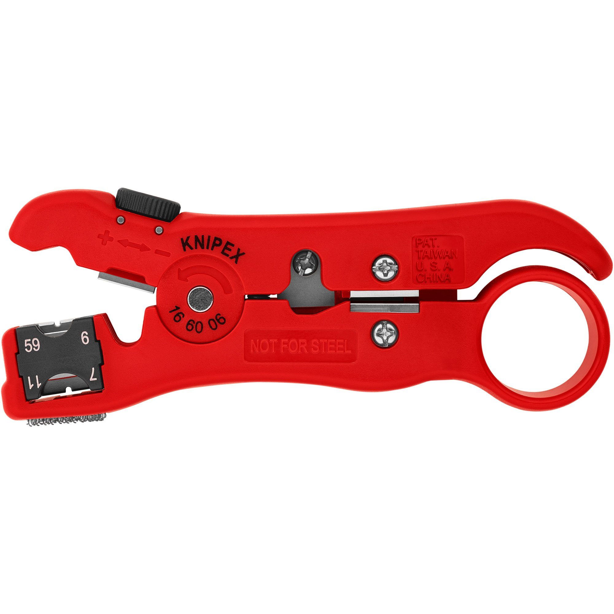 Knipex Abisolierzange KNIPEX Abisolierwerkzeug für Koax-Kabel 16 60 06