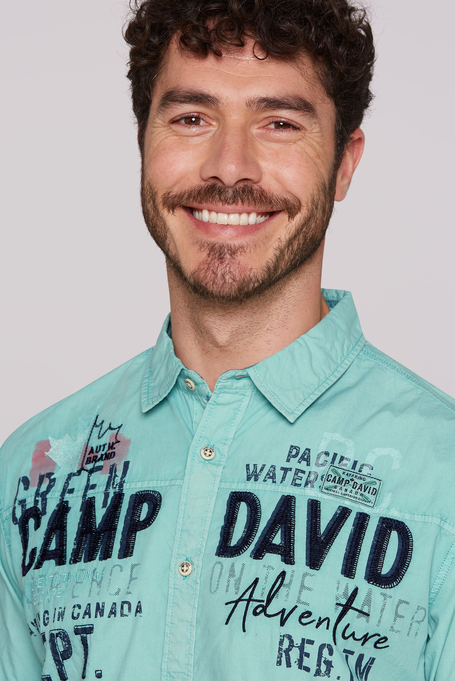 CAMP DAVID Kurzarmhemd aus Baumwolle