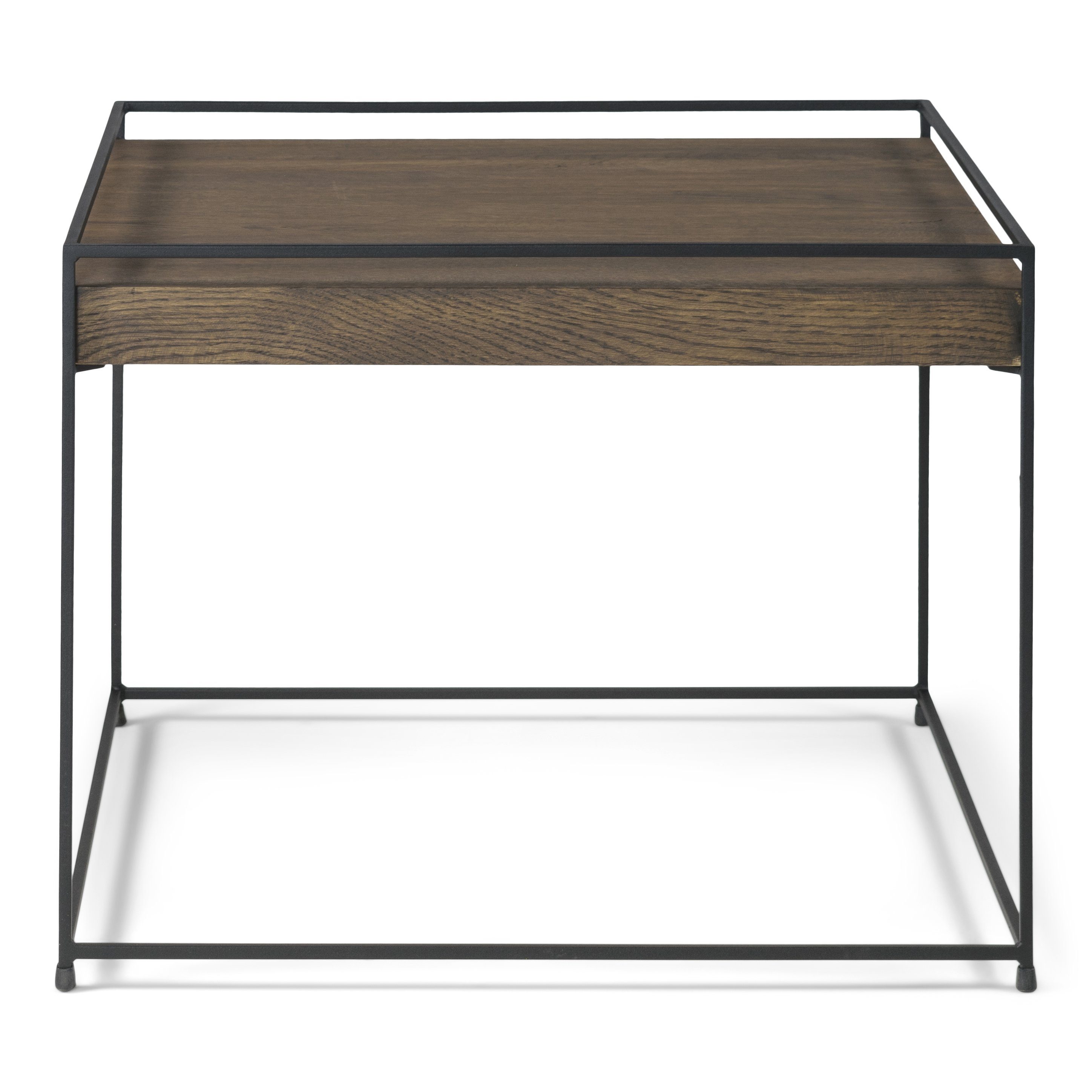 Torna Design Furniture Beistelltisch Torna Beistelltisch THIN WOOD 60 WALNUT - Schwarz 60x46x60cm | Ablagetische