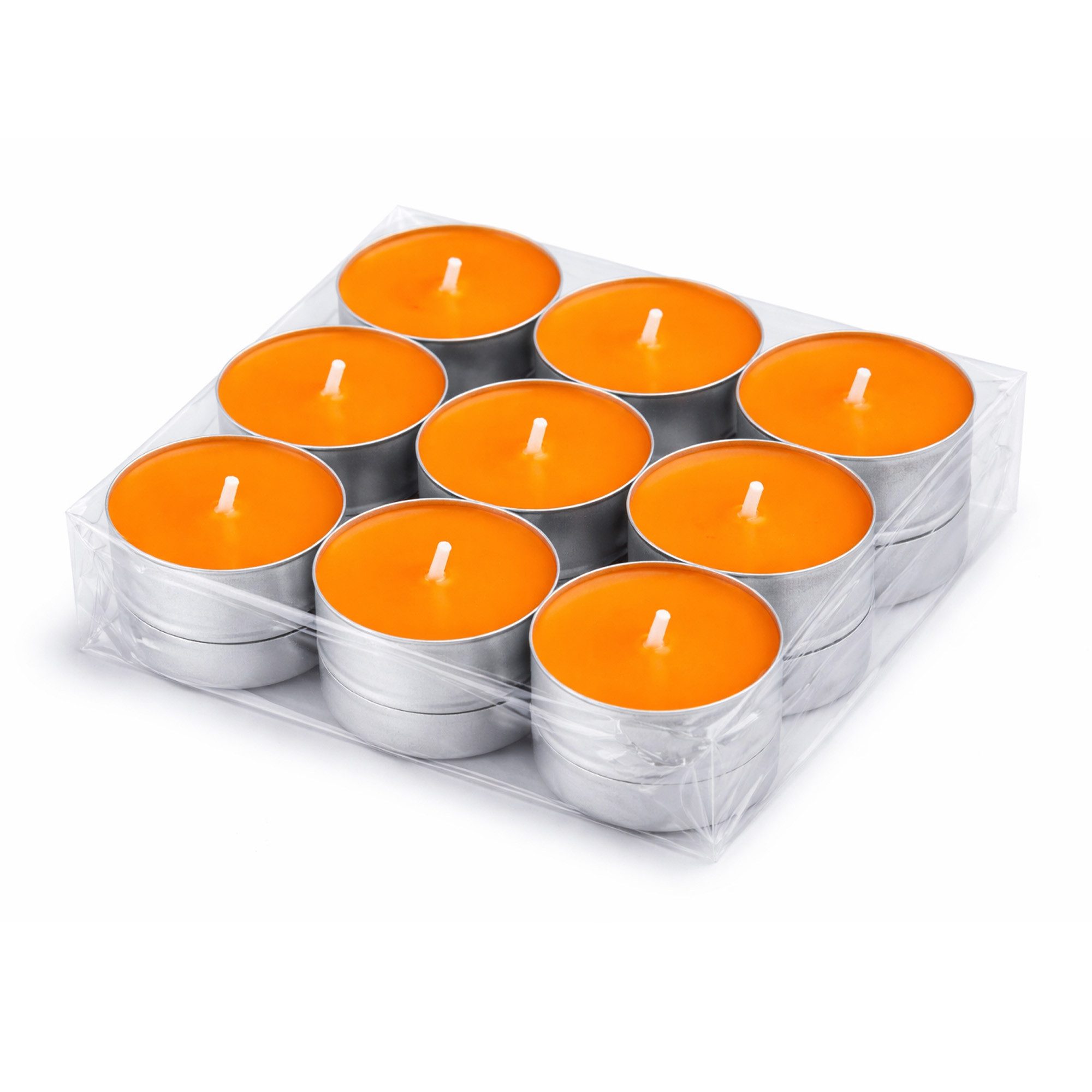 HS Candle Teelicht Duftkerze 4 Stunden Brenndauer (18-tlg), Teelicht Kerzen aus Wachs, Ø4 cm, Made in EU, Indoor & Outdoor